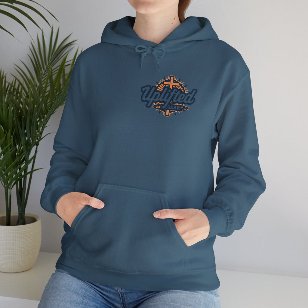 Jesus is King Hoodie – Bold Crown & Cross Christian Sweatshirt for Eternal Reign & Cozy Faith Printify