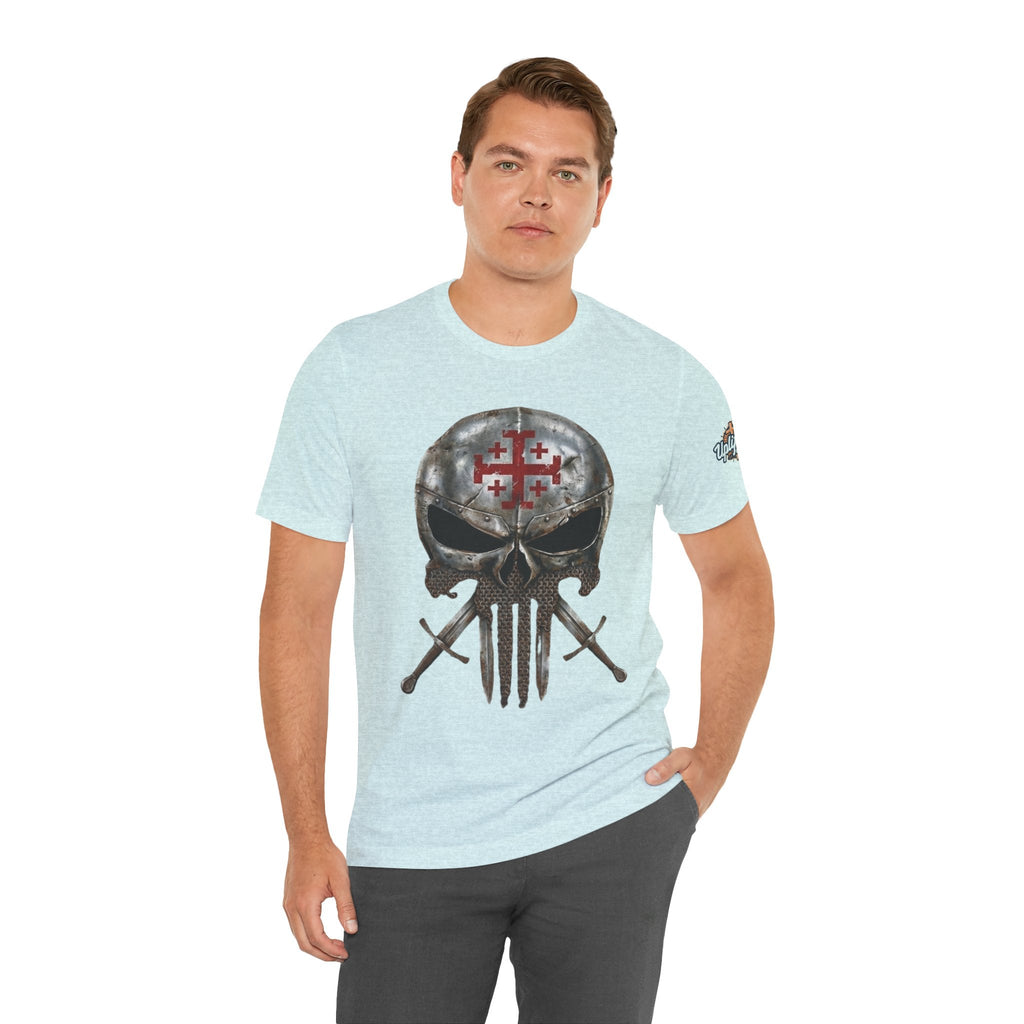 Crusader Knight Christian Skull T-shirt - Warrior Armor of God T-shirt Printify