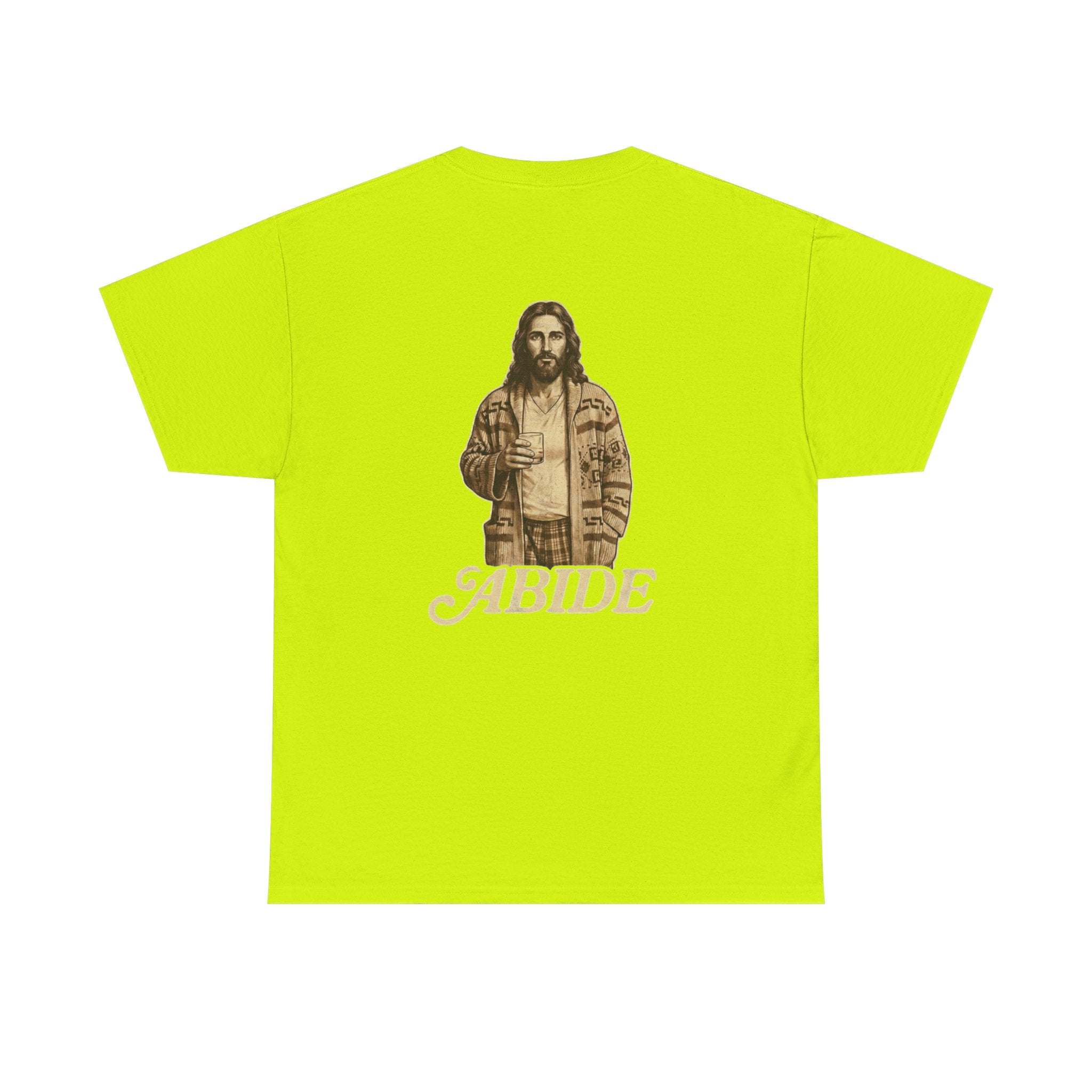 Abide Vintage Jesus Tee — "The Dude" Graphic Christian T-Shirt Printify