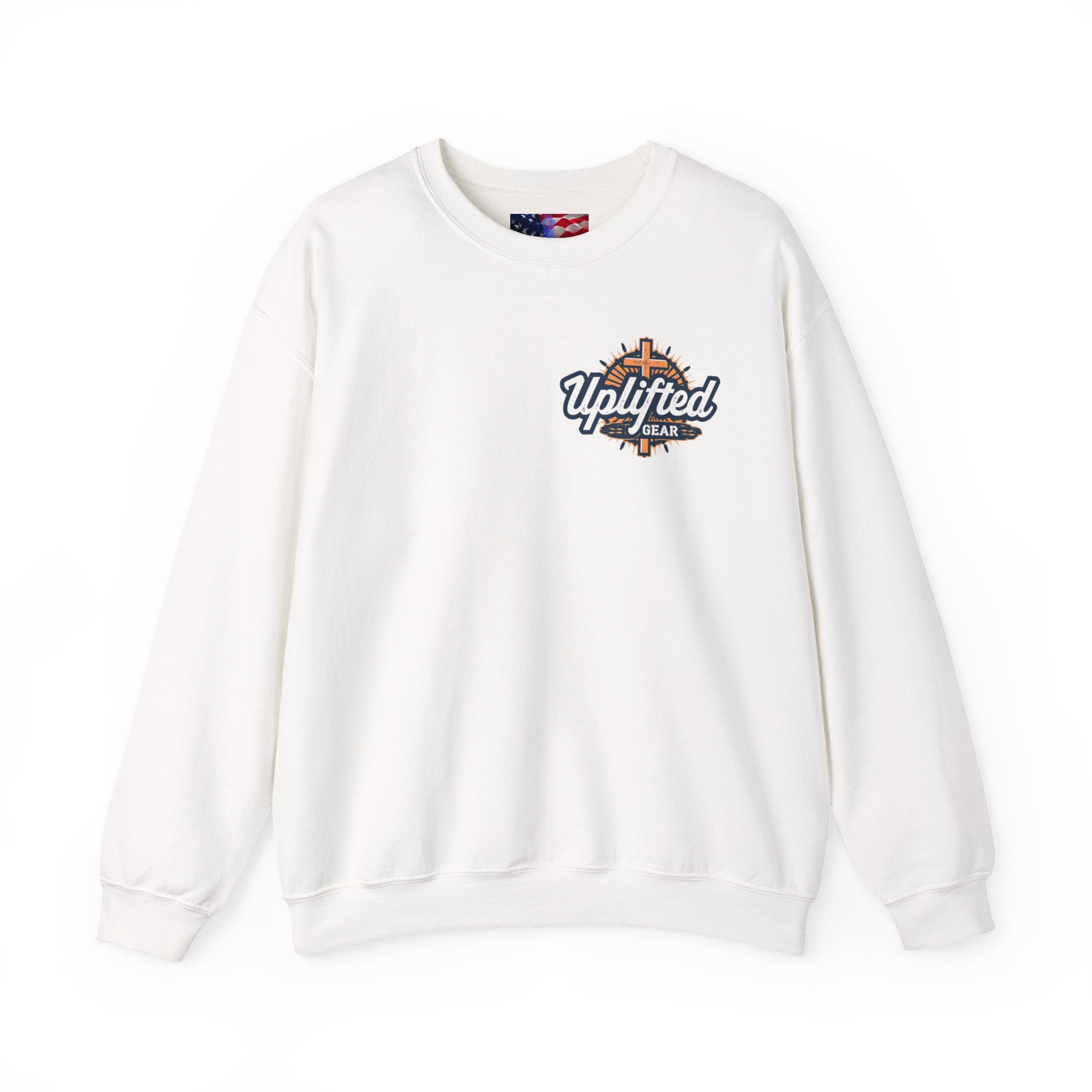 Trust in The Lord Proverbs 3:5-6 Biblical Design Crewneck Sweatshirt Printify