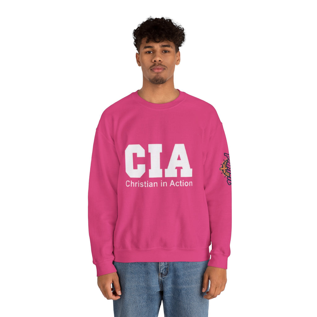 CIA Christian in Action Sweatshirt - Funny Faith Parody Sweatshirt - Mission Ready Apparel Printify