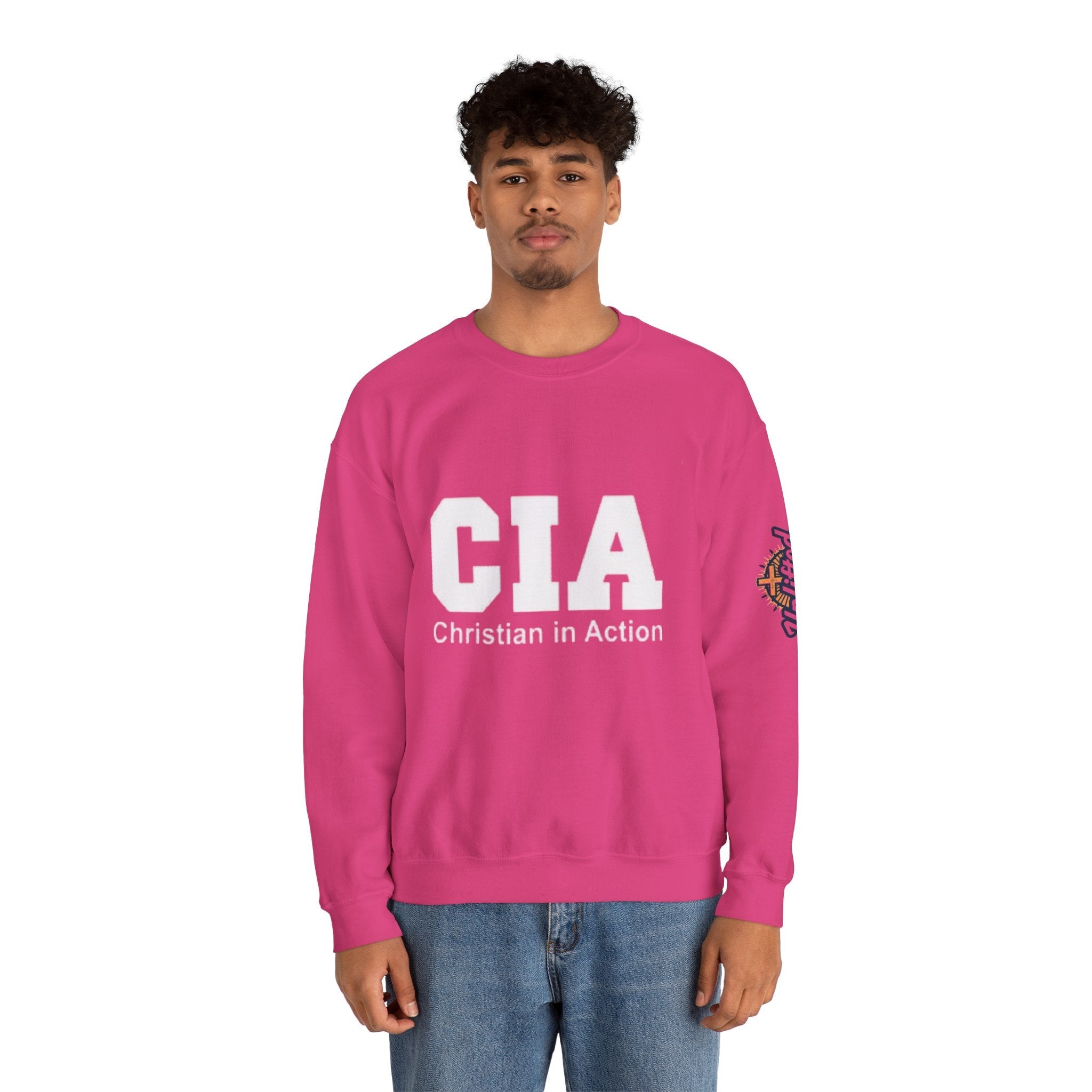 CIA Christian in Action Sweatshirt - Funny Faith Parody Sweatshirt - Mission Ready Apparel Printify