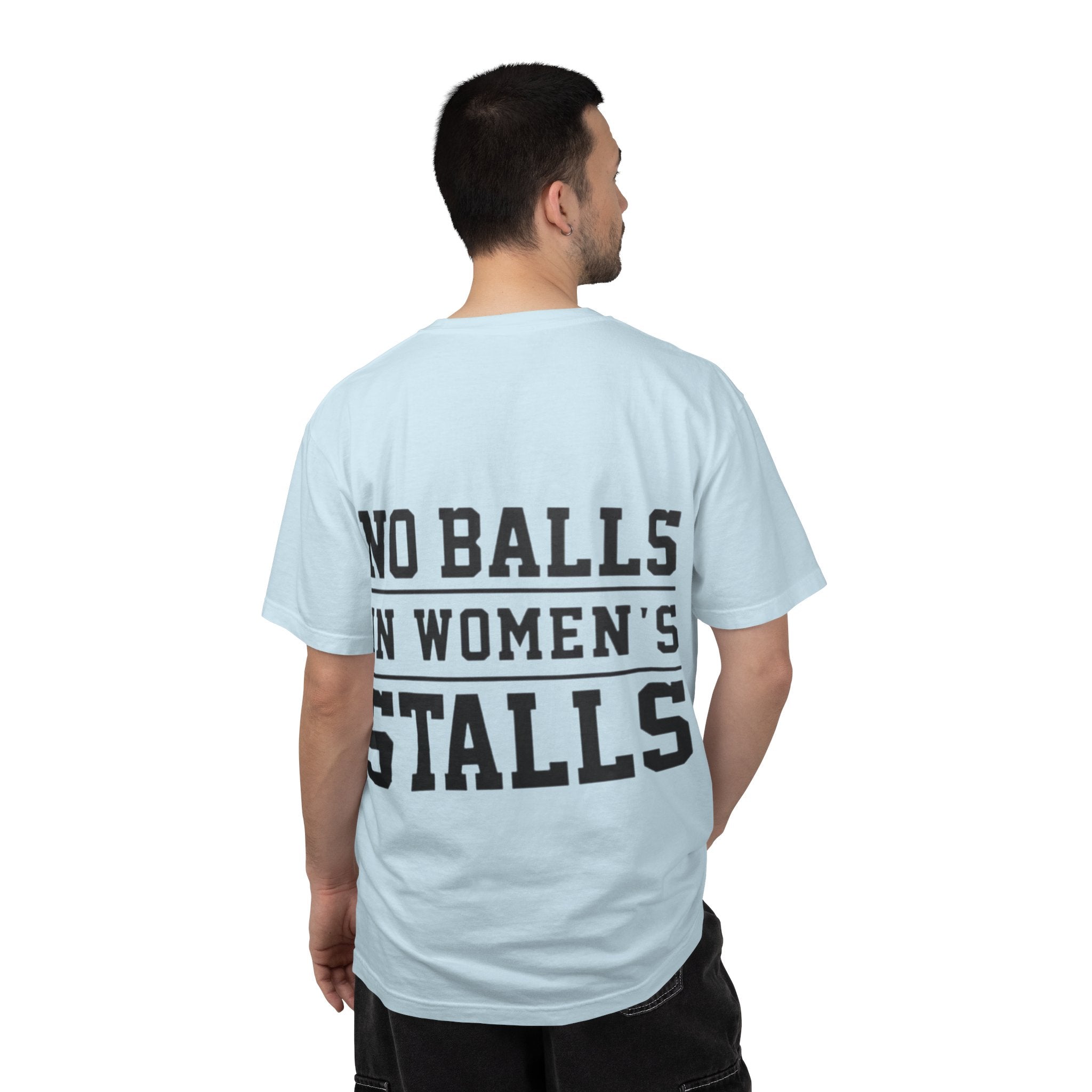 No Balls in Women’s Stalls Graphic Tee — Uplifted Sports Vibe T-Shirt Printify