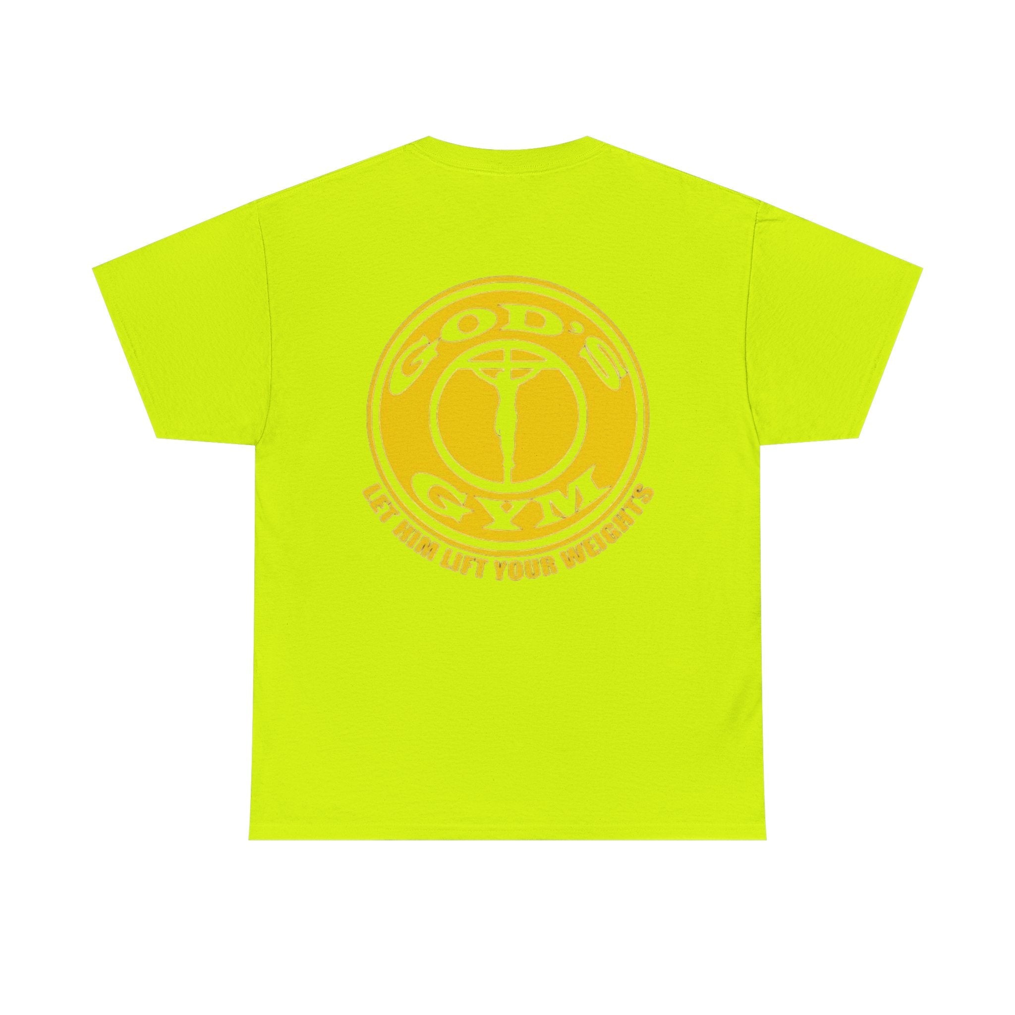 God's Gym T-Shirt — "Let Him Lift Your Weights" Christian Fitness Tee Printify