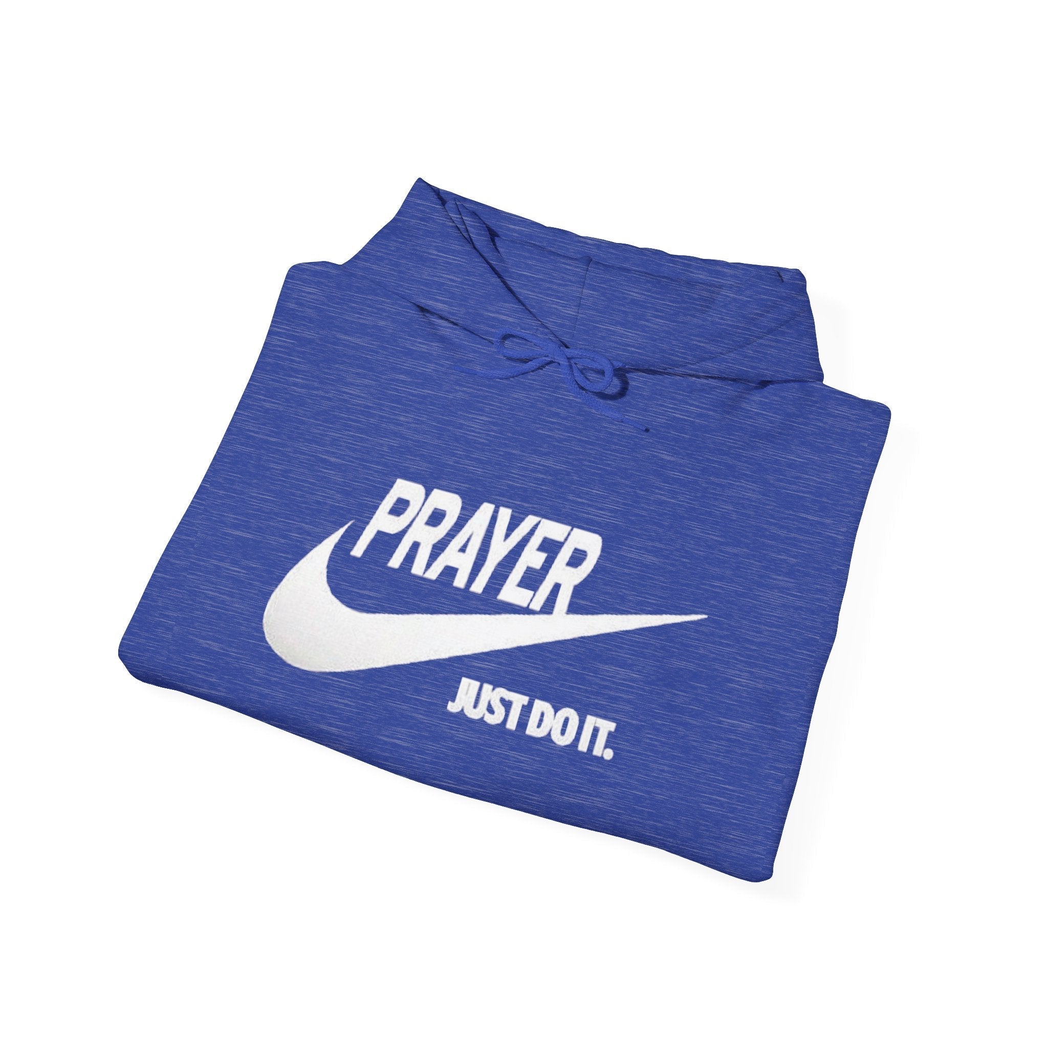 Prayer Just Do It Hoodie - Funny Christian Nike Parody Hoodie - Faith Gear Printify