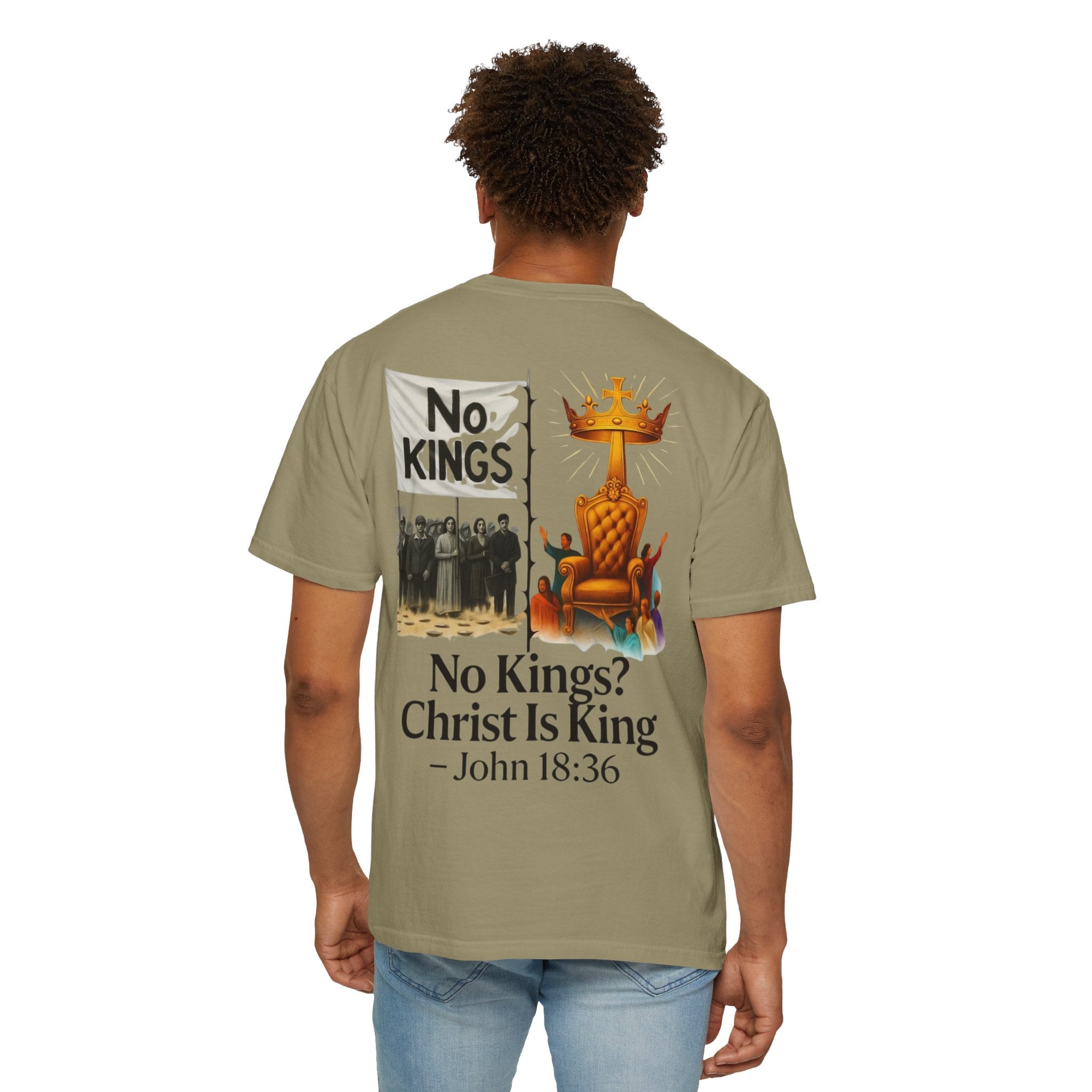 No Kings? Christ is King T-Shirt – Bold Christian Faith Tee for Devoted Believers Printify