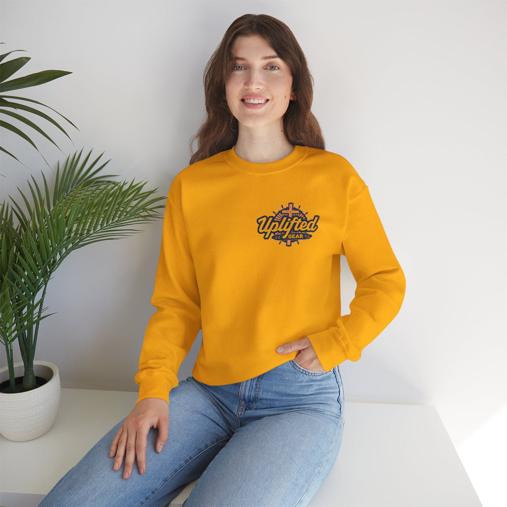 Abide Sweatshirt – Vine Wrapped John 15:5 Christian Sweatshirt for Cozy Devotion Printify