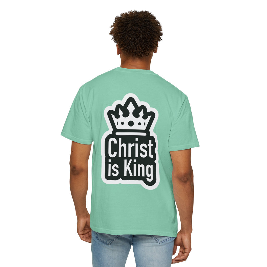 Christ is King T-Shirt – Bold Crown & Cross Christian Tee for Unashamed Faith Printify