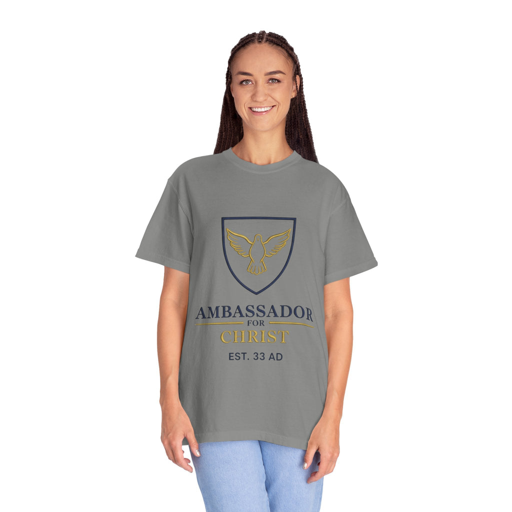 Ambassador for Christ T-Shirt – Established 33 AD Christian Tee for Bold Faith Printify