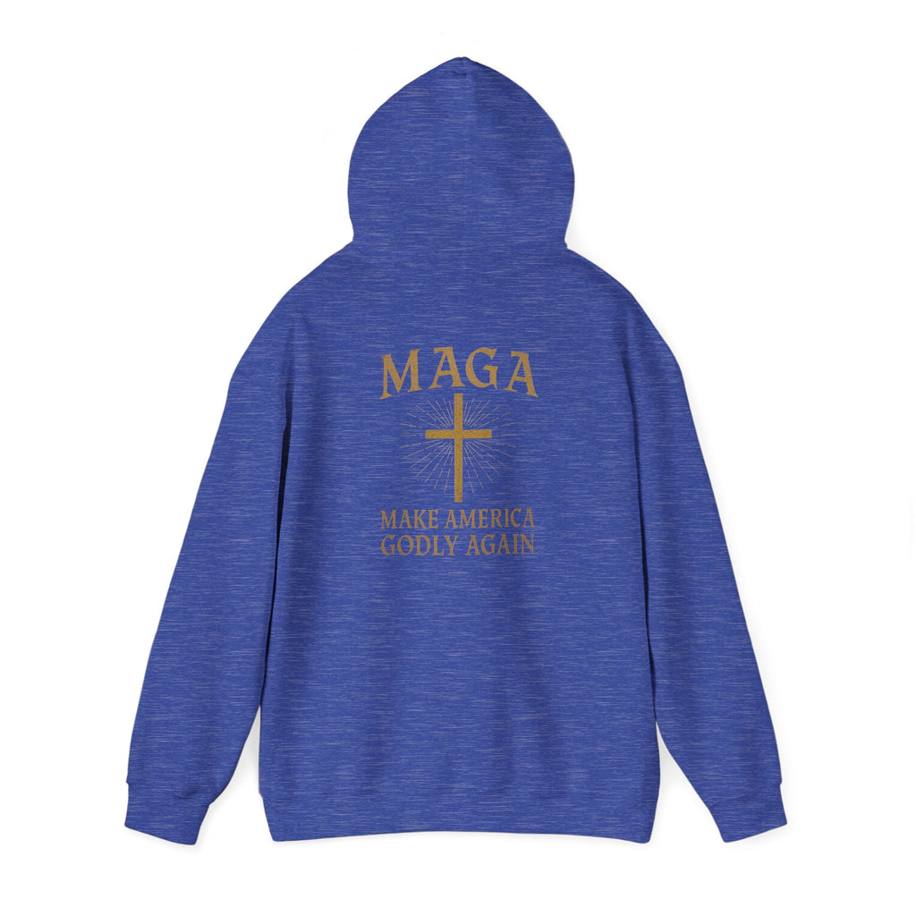 Make America Godly Again Hoodie – MAGA Christian Patriotic Sweatshirt for Biblical Values & Freedom Printify