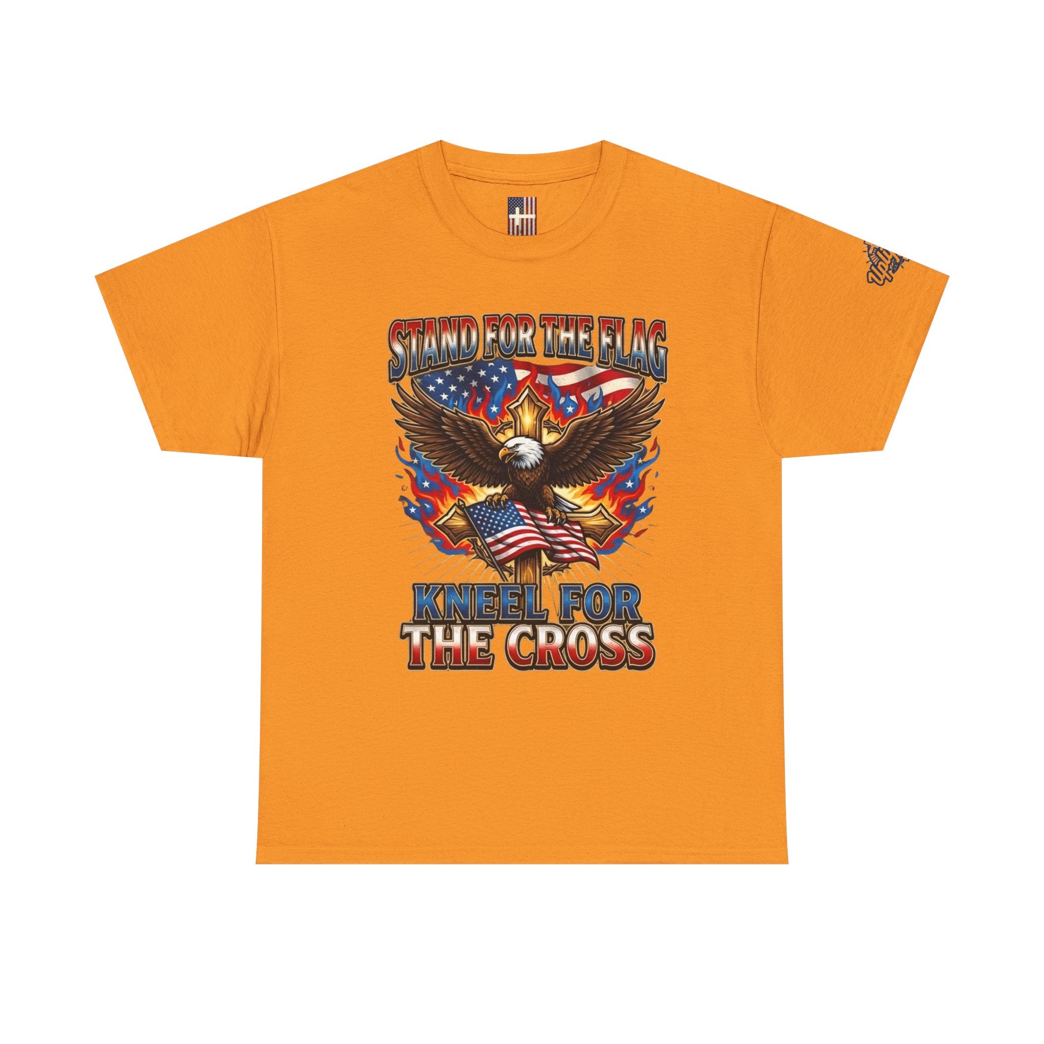 Stand for the Flag Kneel for the Cross T-shirt | Patriotic Eagle T-shirt Printify
