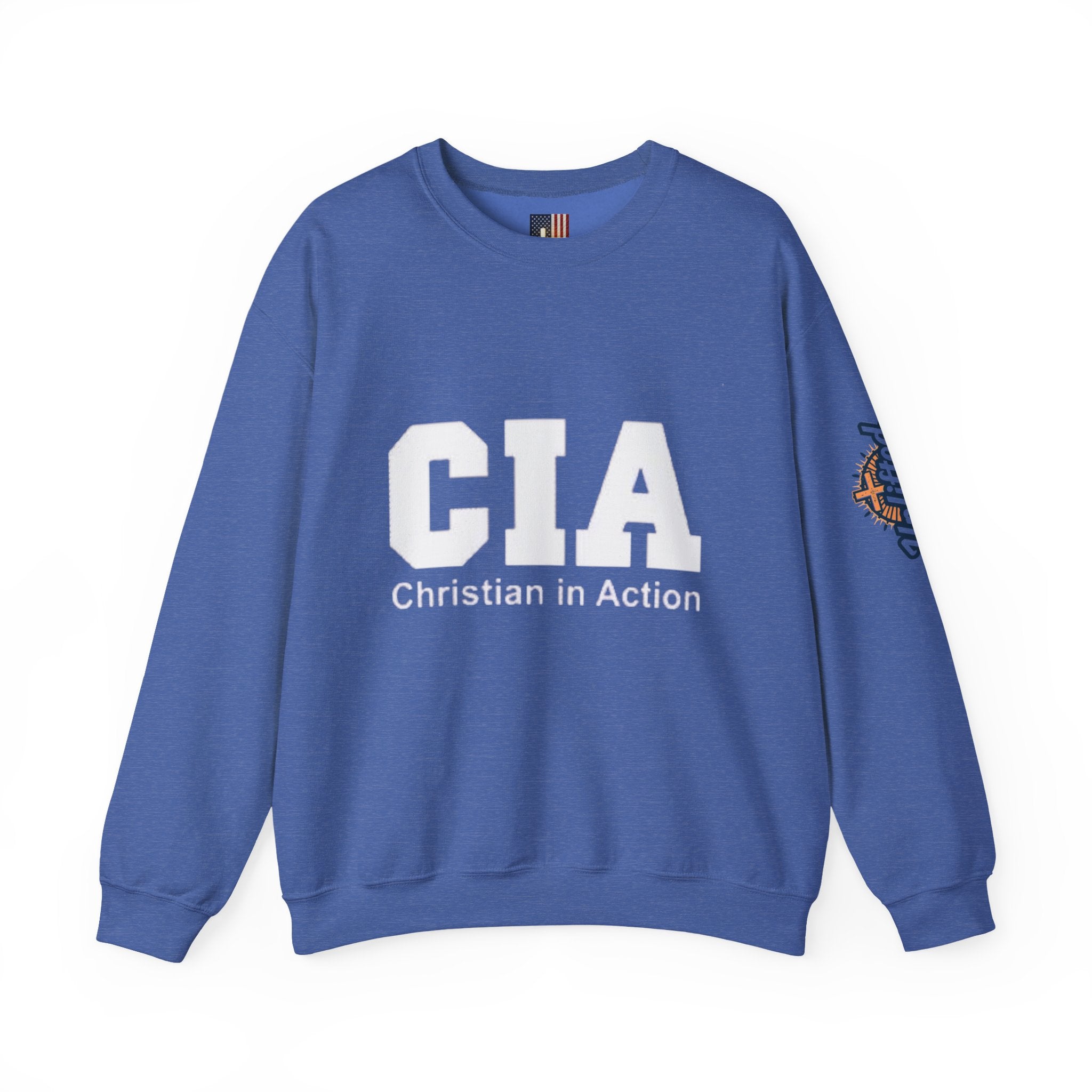 CIA Christian in Action Sweatshirt - Funny Faith Parody Sweatshirt - Mission Ready Apparel Printify