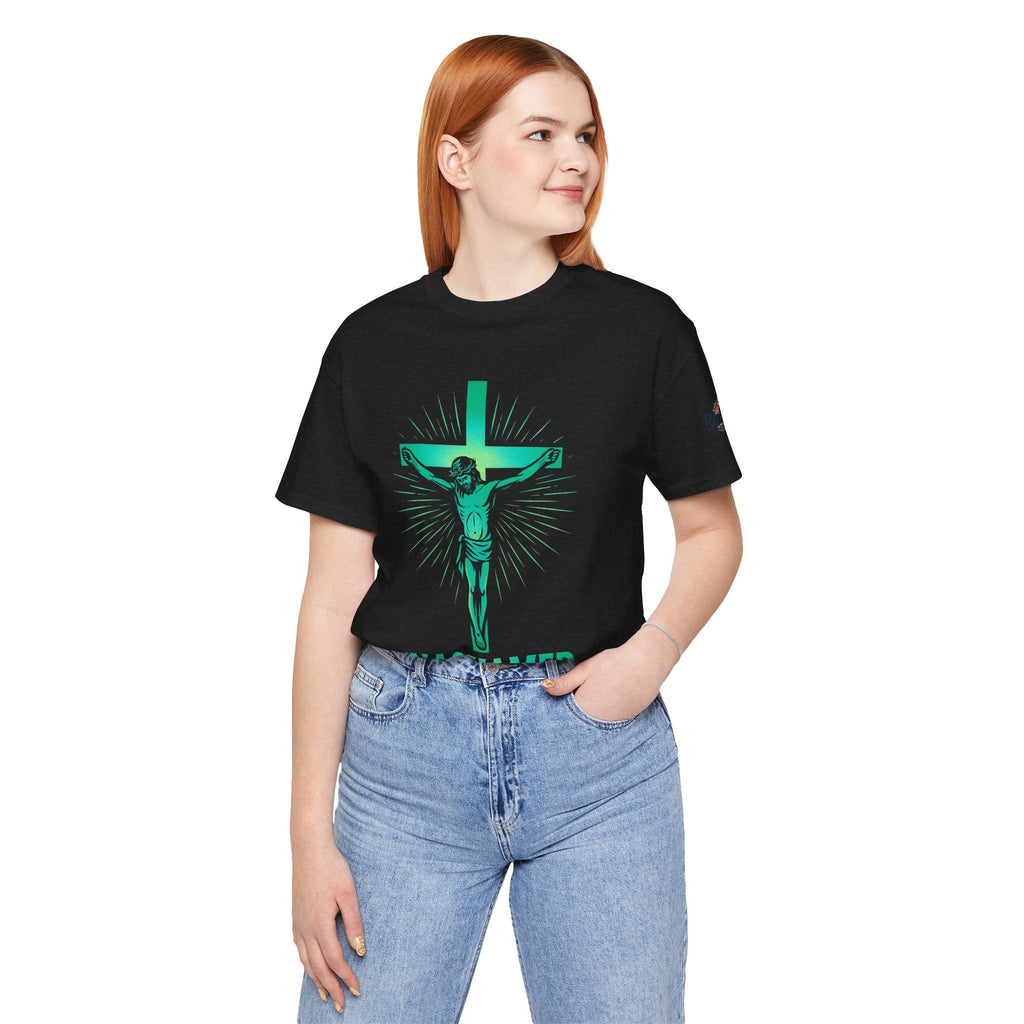 Unashamed T-shirt – Romans 1:16 Crucifixion Christian t-shirt for Bold Unwavering Faith Printify