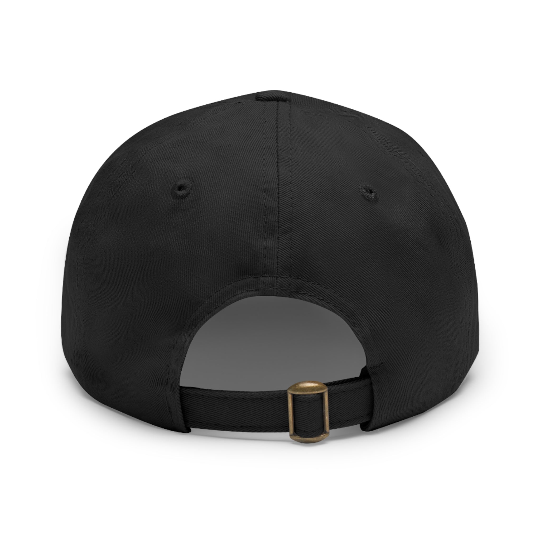 Uplifted Gear Leather Patch Dad Hat — Vintage Aviation Logo Cap Printify