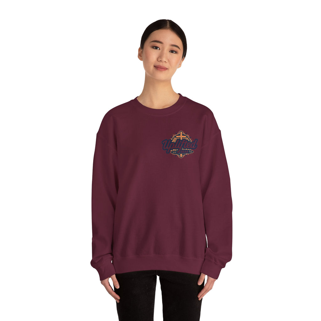 Trust in The Lord Proverbs 3:5-6 Biblical Design Crewneck Sweatshirt Printify