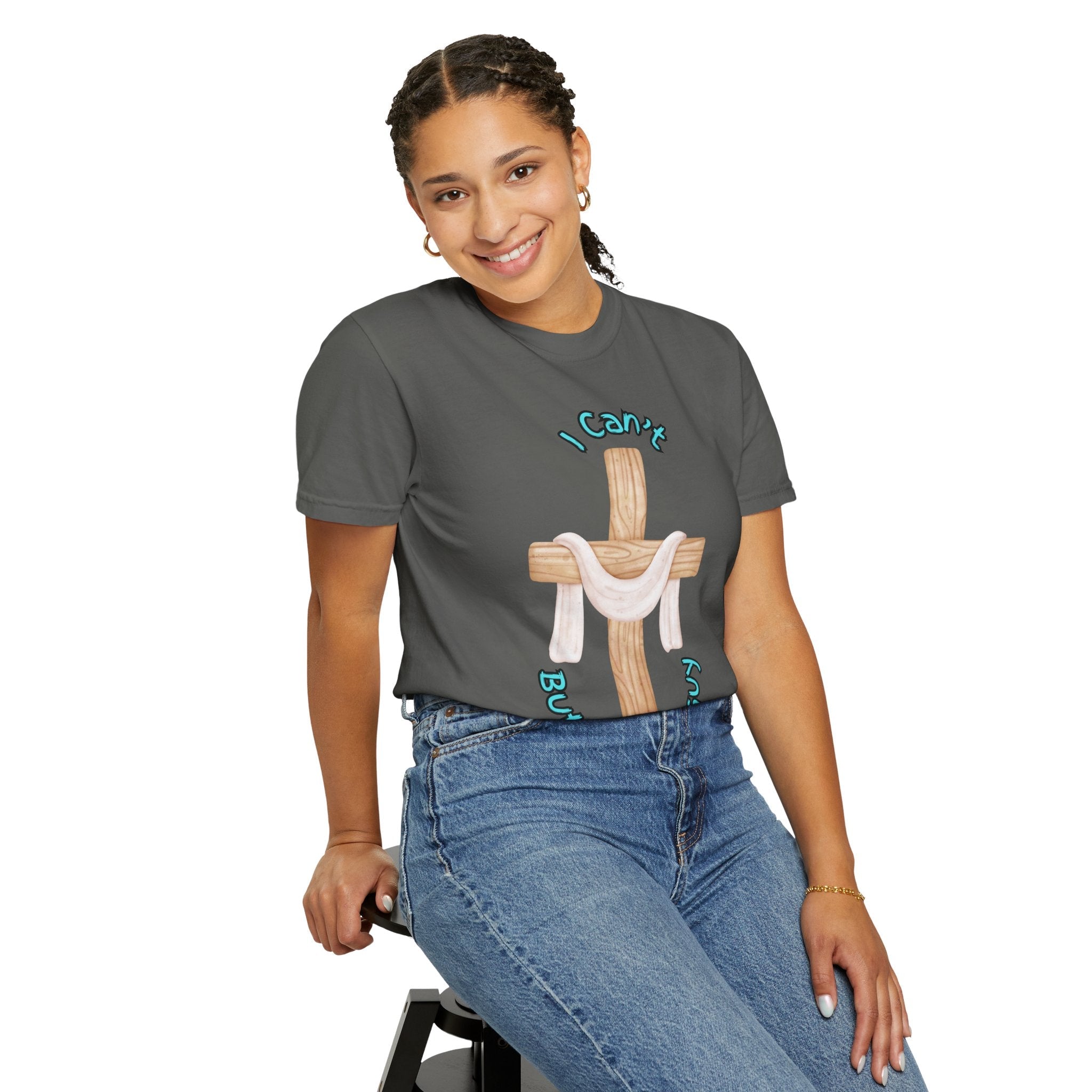 I Can’t, But I Know a Guy T-Shirt – Jesus Cross Christian Tee for Faithful Humor Printify