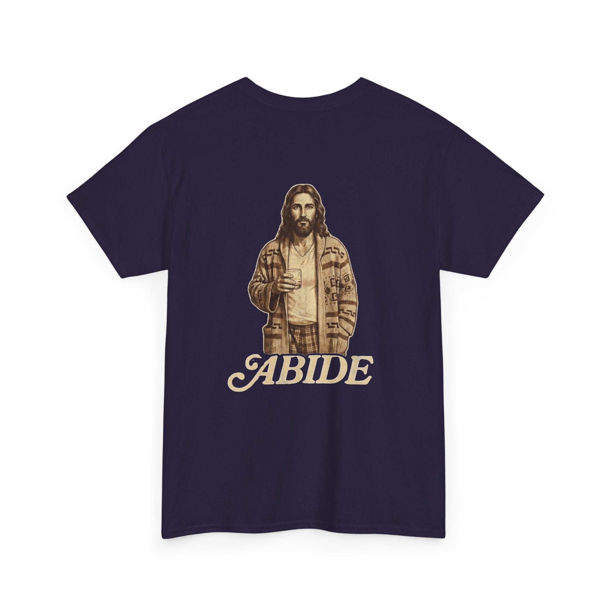 Abide Vintage Jesus Tee — "The Dude" Graphic Christian T-Shirt Printify