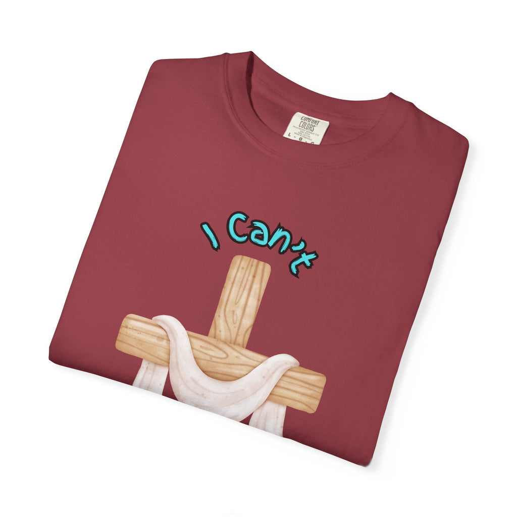 I Can’t, But I Know a Guy T-Shirt – Jesus Cross Christian Tee for Faithful Humor Printify