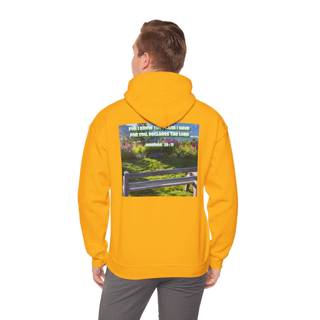 Bible Verse Unisex Heavy Blend™ Hooded Sweatshirt - Jeremiah 29 : 11 Printify