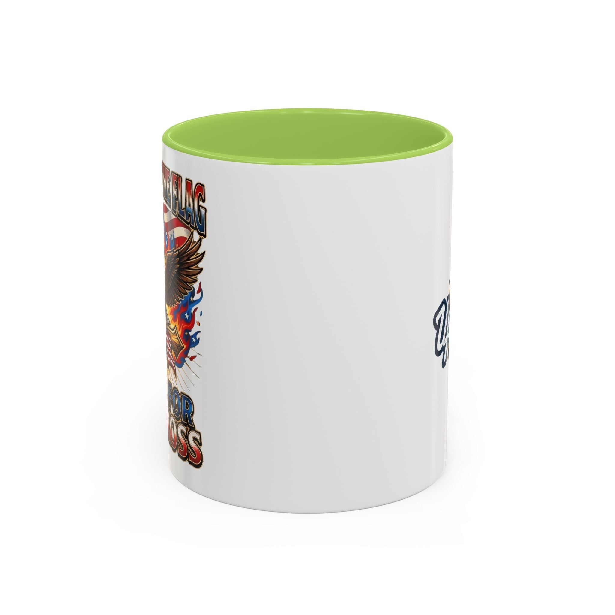 Patriotic Eagle Coffee Mug — "Stand for the Flag, Kneel for the Cross" (11/15oz) Printify