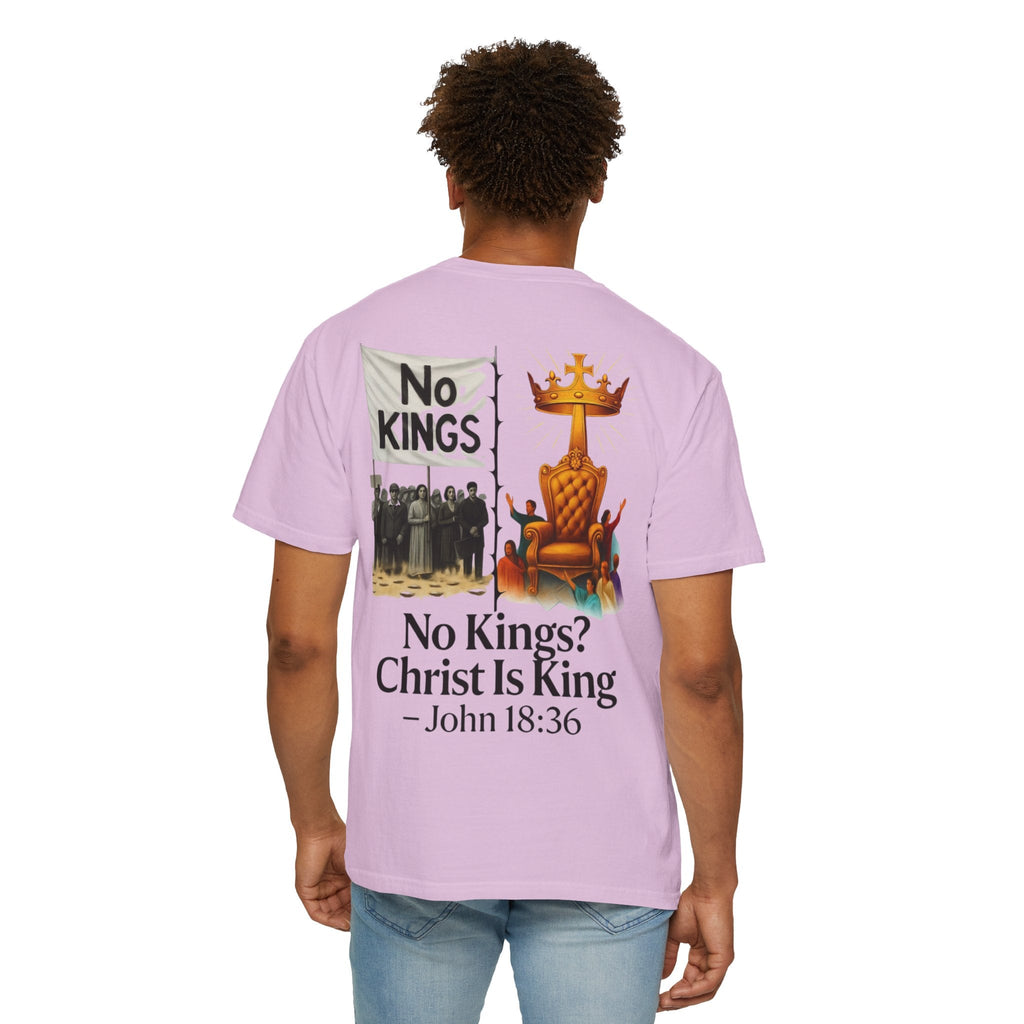 No Kings? Christ is King T-Shirt – Bold Christian Faith Tee for Devoted Believers Printify