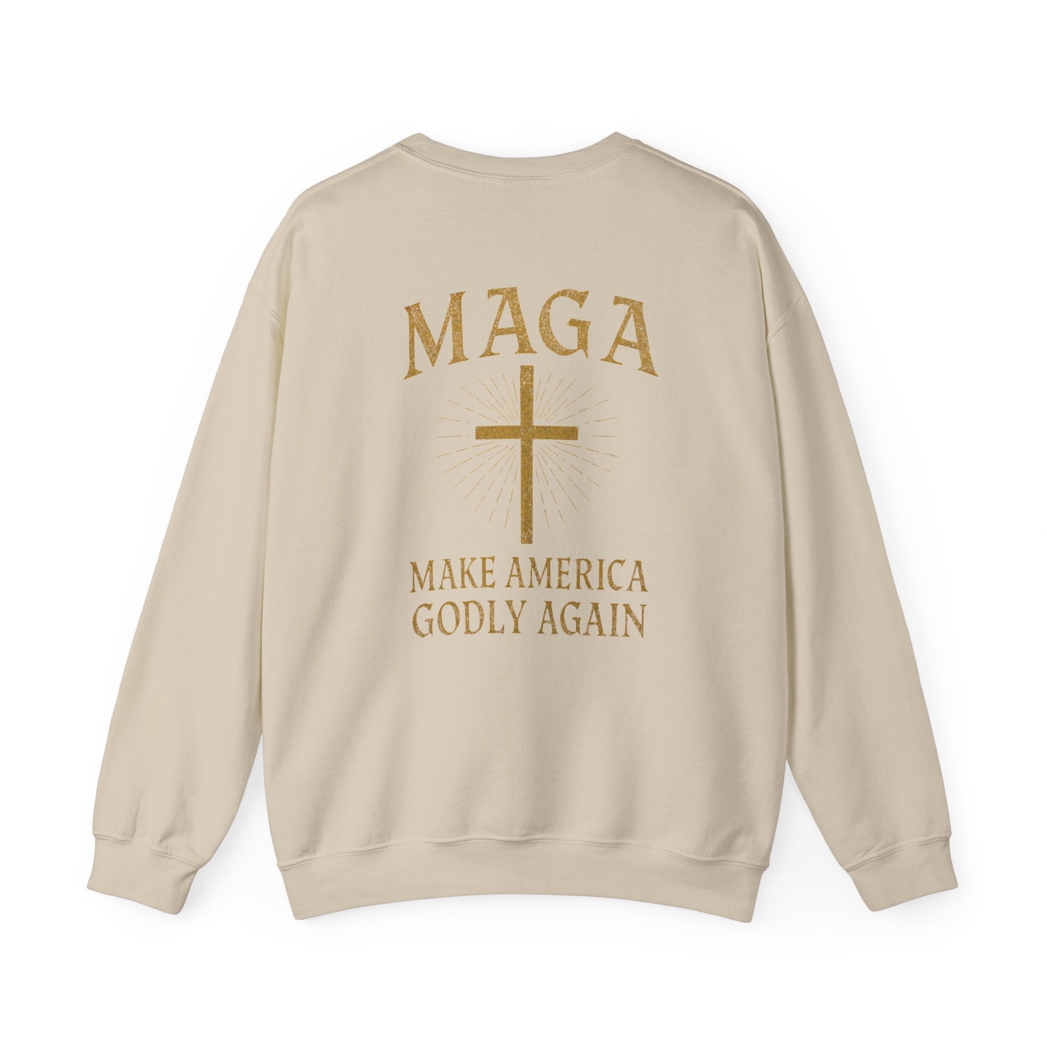 Make America Godly Again Sweatshirt – MAGA Christian Patriotic Hoodie for Faith & Freedom Printify
