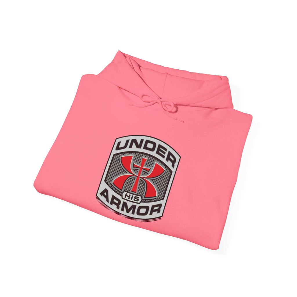 Under Armor Logo Hoodie — Black Athletic Pullover Printify