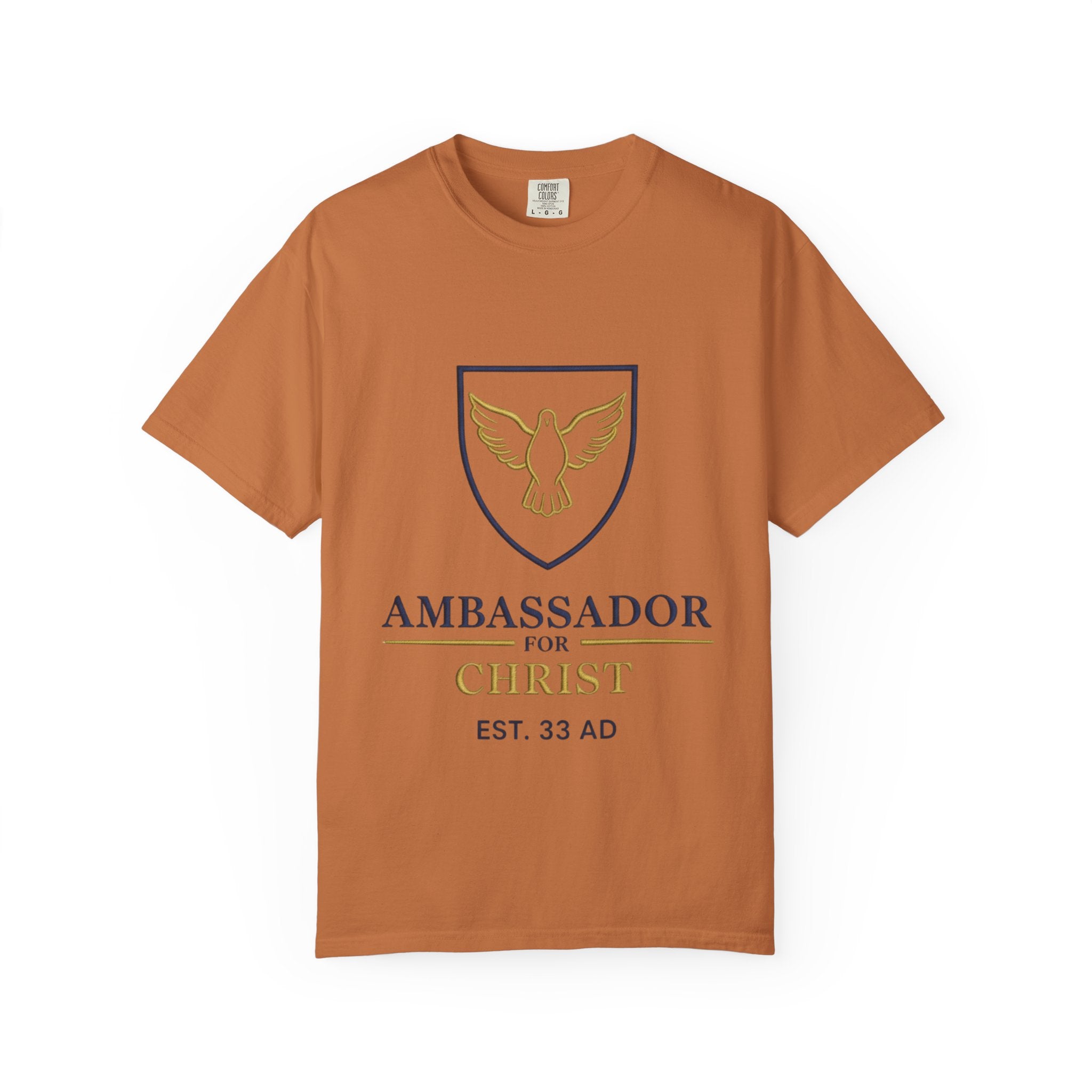 Ambassador for Christ T-Shirt – Established 33 AD Christian Tee for Bold Faith Printify