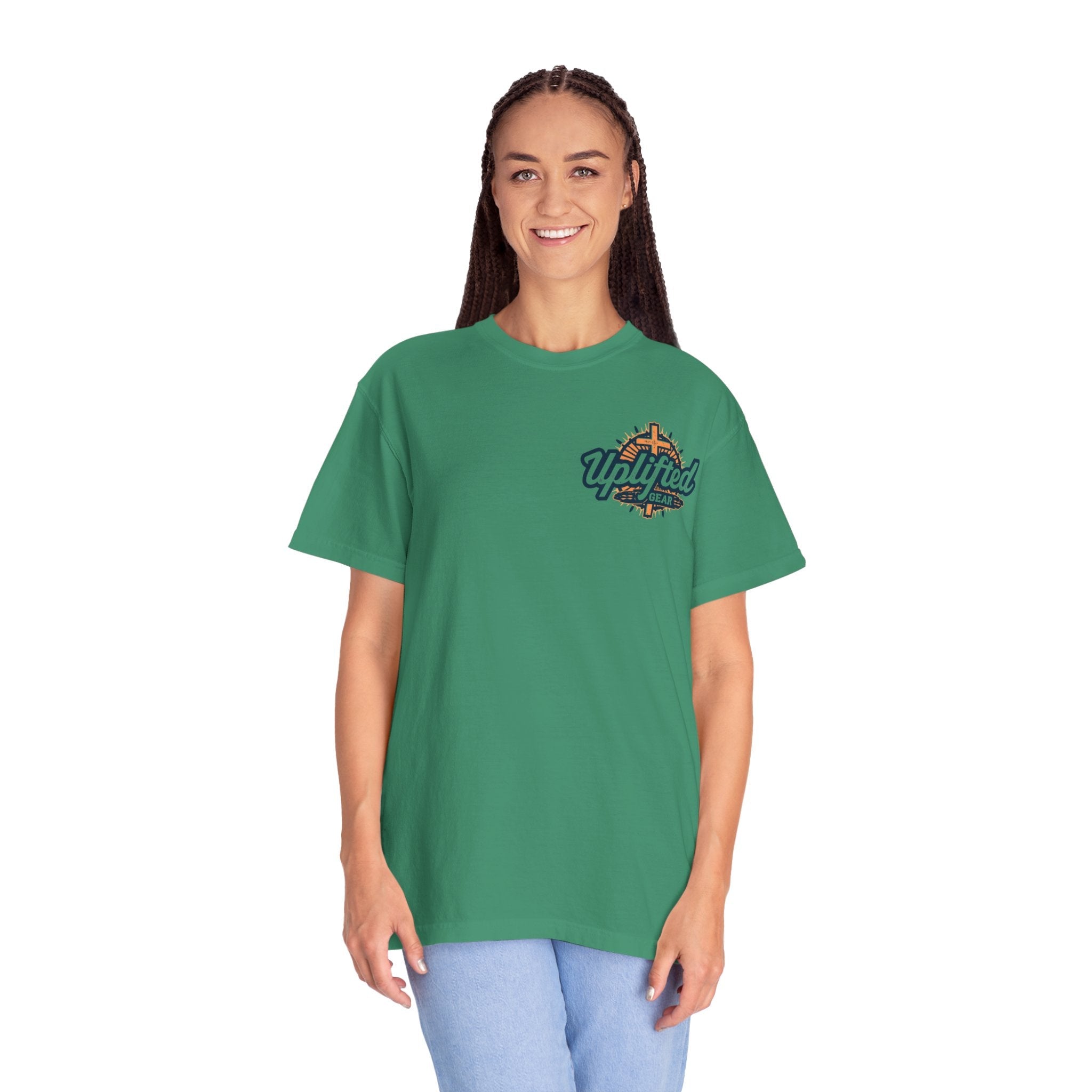 Jesus Saves Christmas T-shirt – Grinch vs Savior Light Battle Christian T-shirt for Hilarious Holiday Faith & True Joy Printify