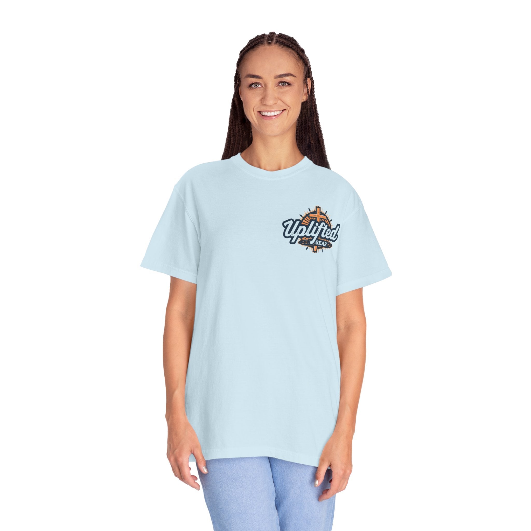 I Kneel to One Man T-shirt – Crucifixion Christian T-shirt for Unashamed Devotion & Bold Faith Printify