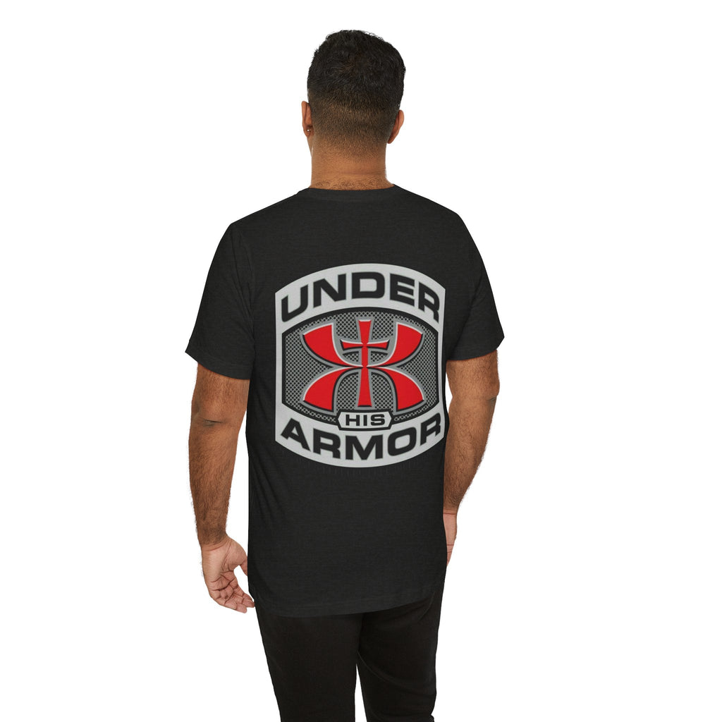 Under HIS Armor Christian T-Shirt — Faith-Inspired Under Armour Style Printify