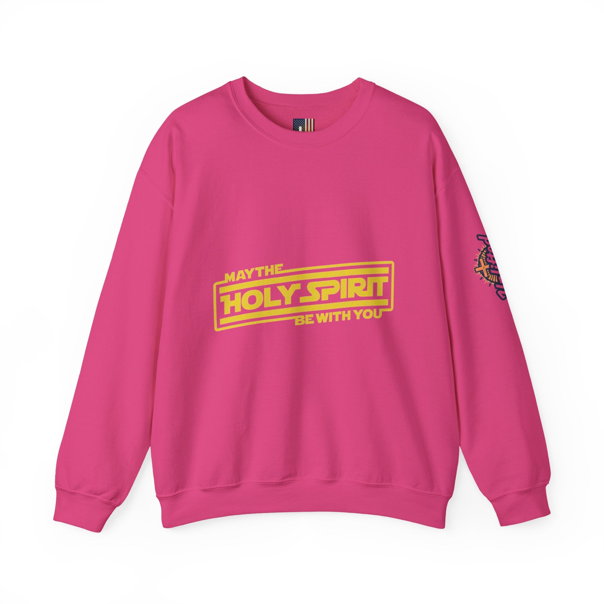 May the Holy Spirit Be With You Sweatshirt - Christian Star Wars Parody Sweatshirt Printify