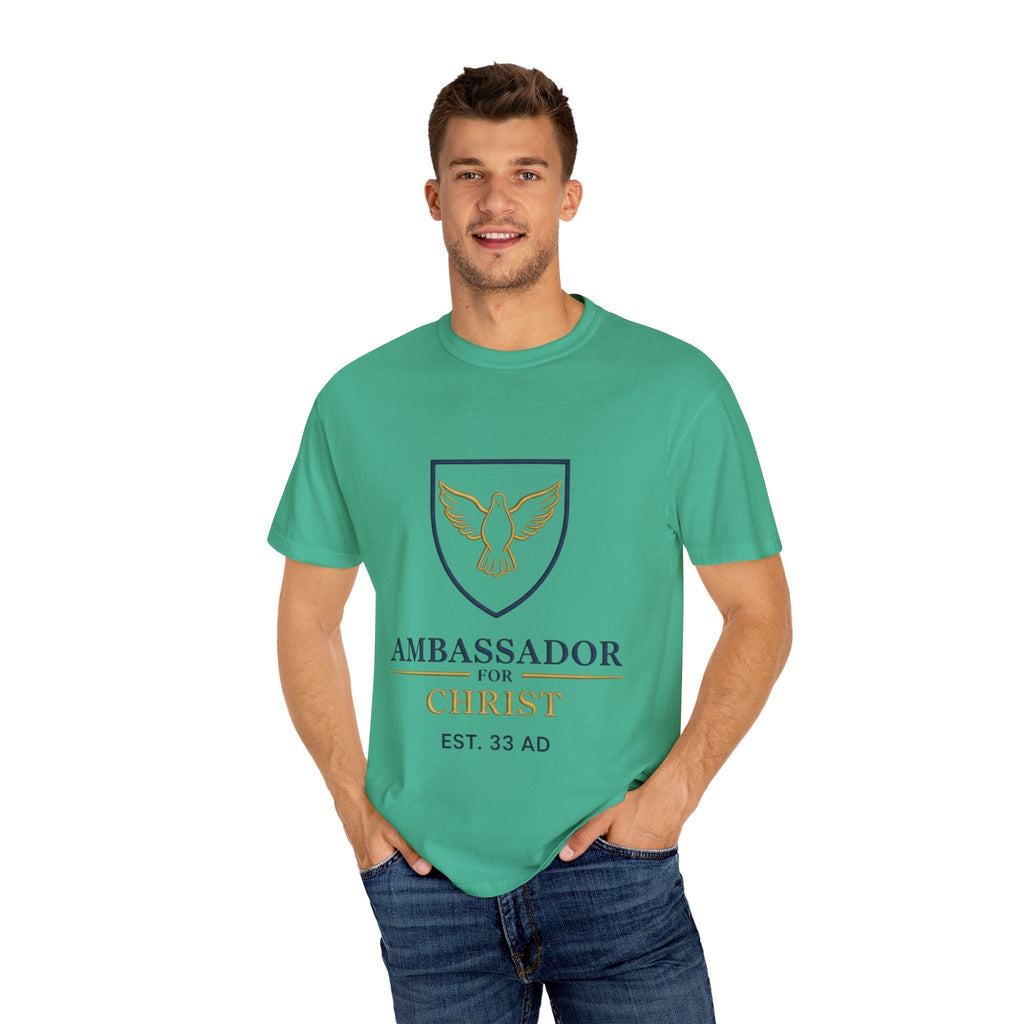 Ambassador for Christ T-Shirt – Established 33 AD Christian Tee for Bold Faith Printify