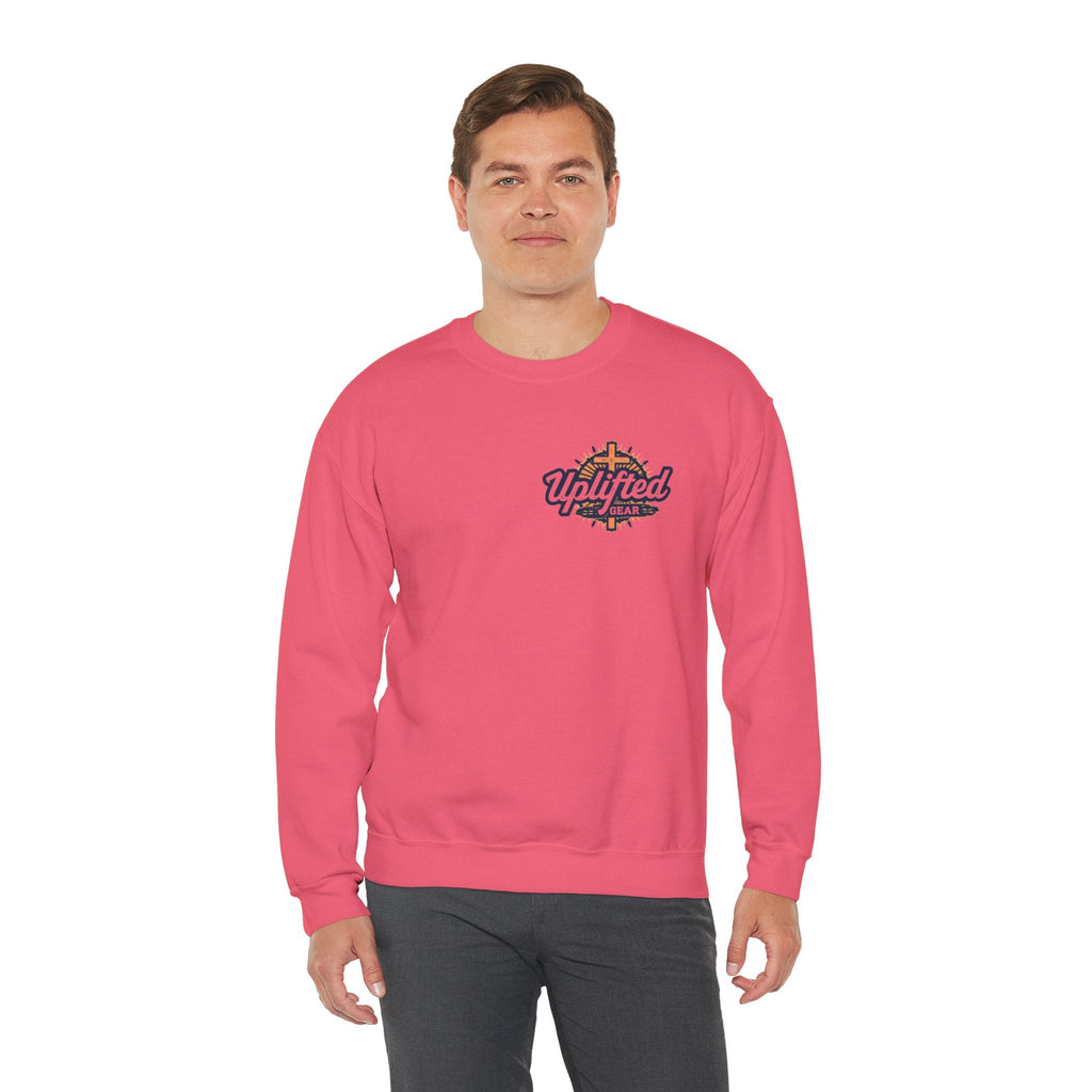 I Can’t, But I Know a Guy Sweatshirt – Jesus Cross Christian Sweatshirt for Cozy Faith Printify