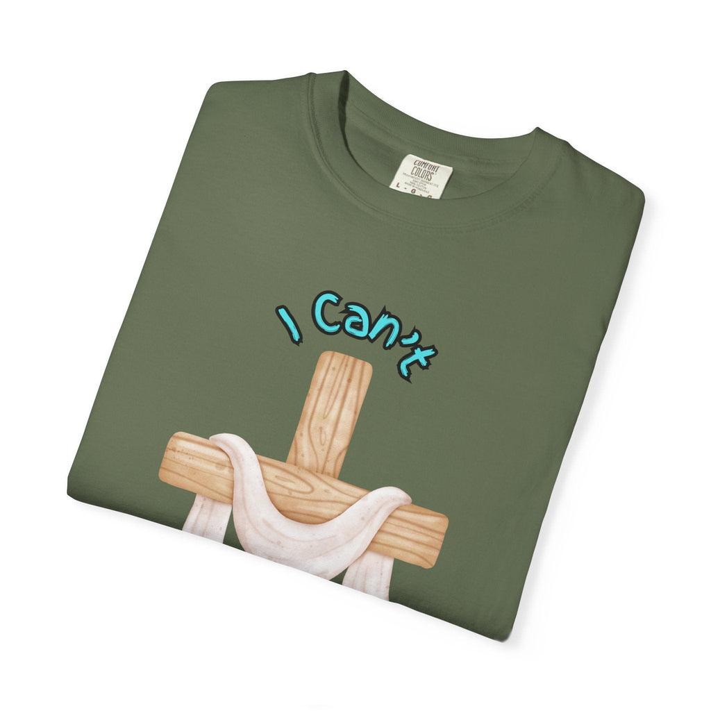 I Can’t, But I Know a Guy T-Shirt – Jesus Cross Christian Tee for Faithful Humor Printify