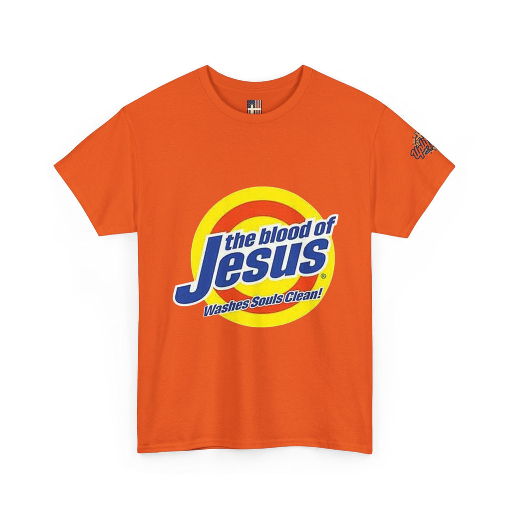 Blood of Jesus Washes Souls Clean T-shirt - Funny Tide Parody - Christian Faith T-shirt Printify