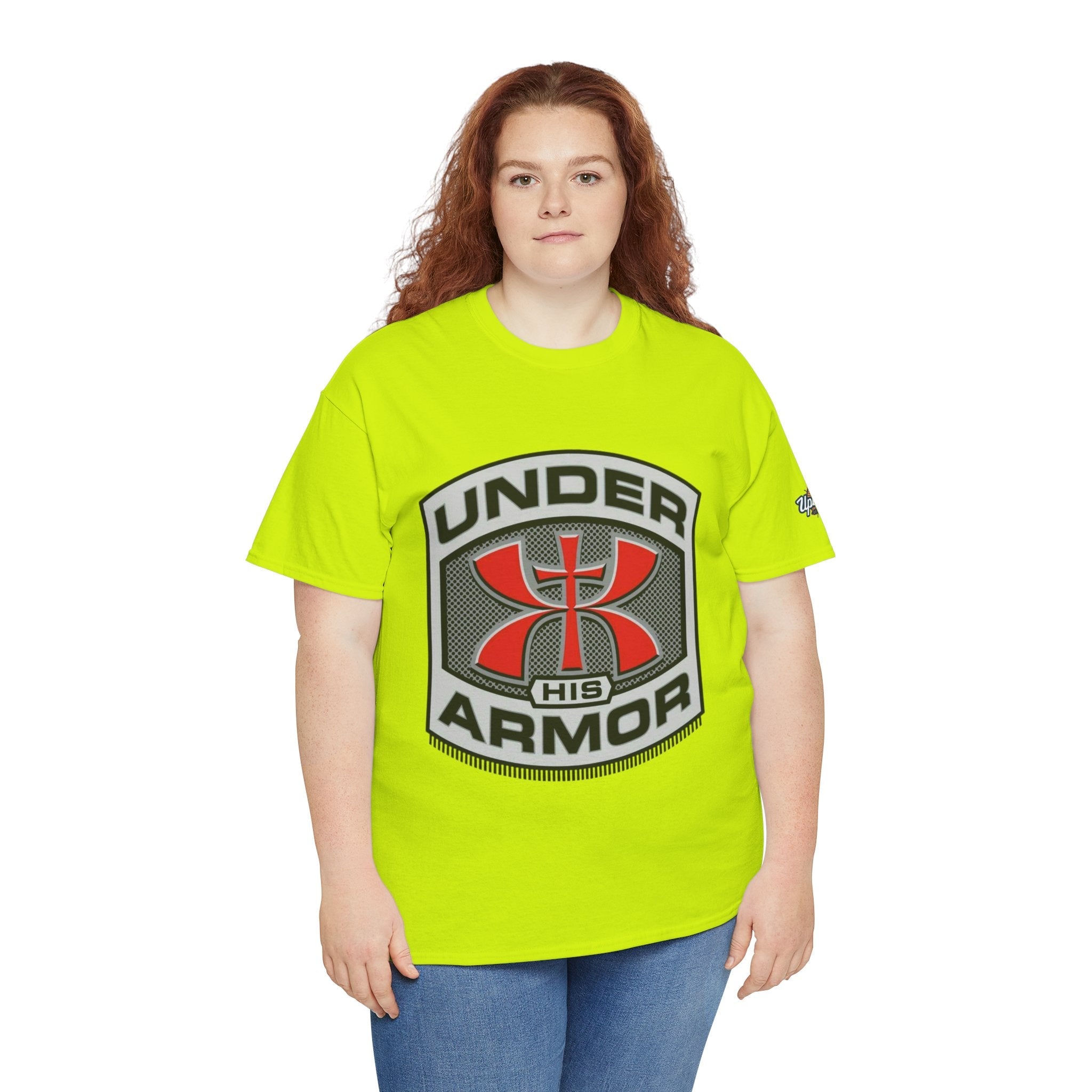 Under HIS Armor Christian T-Shirt — Faith-Inspired Under Armour Style Printify