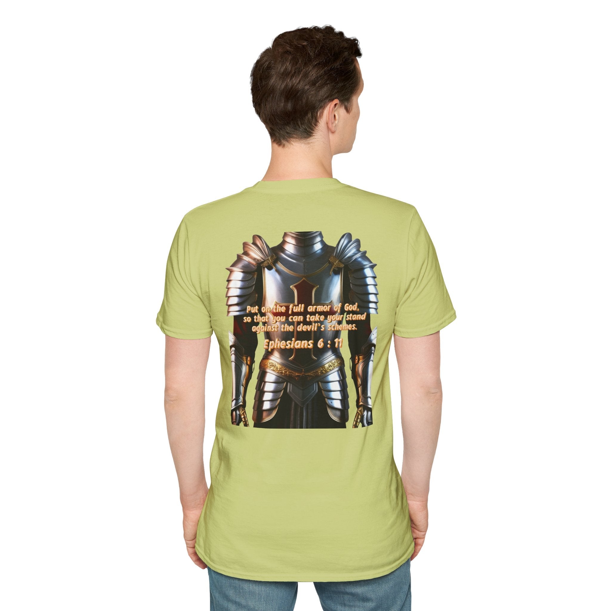 Religious Graphic Armor Of God Design - Unisex Softstyle T-Shirt Printify