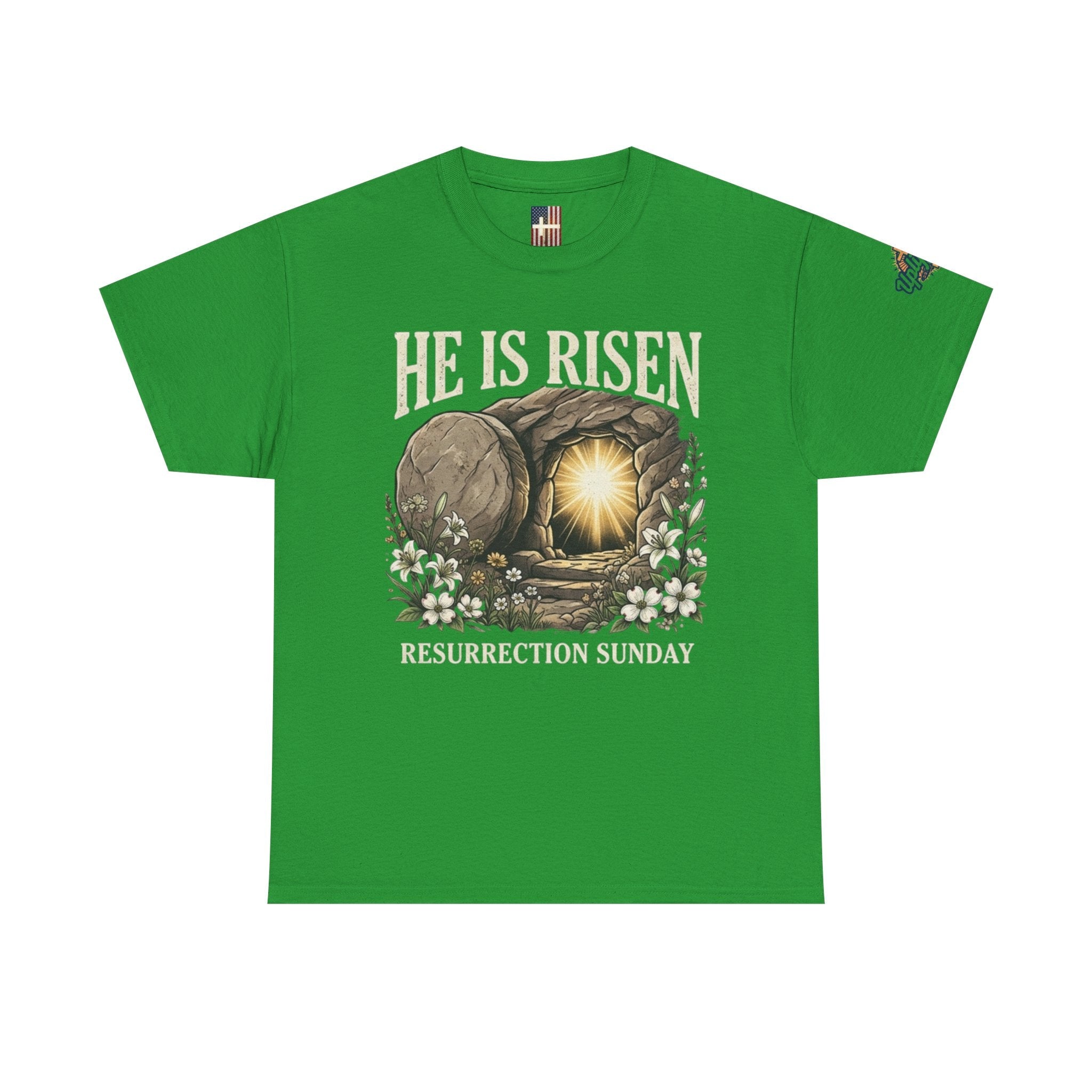 He Is Risen T-Shirt — Jesus Christ Resurrection Easter Tee Printify