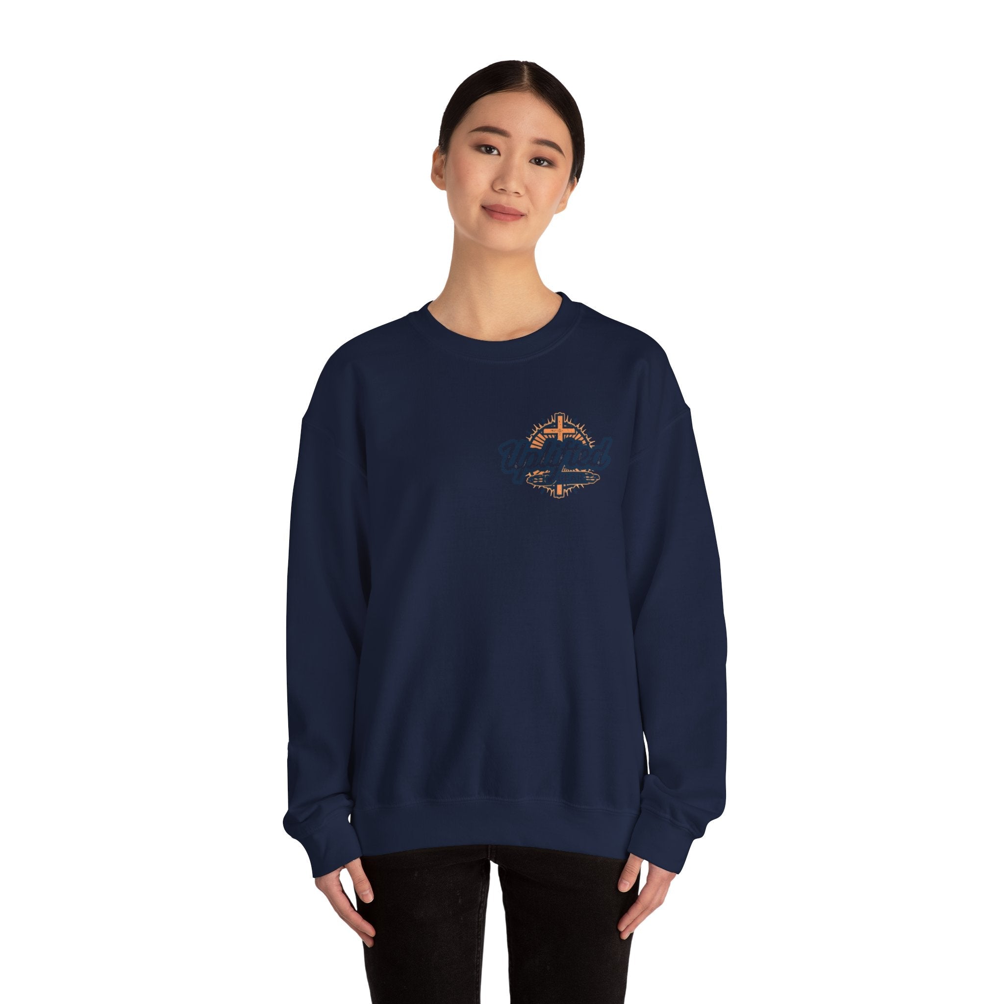 Christ is King Sweatshirt – Bold Crown & Cross Christian Hoodie for Unshakable Faith Printify