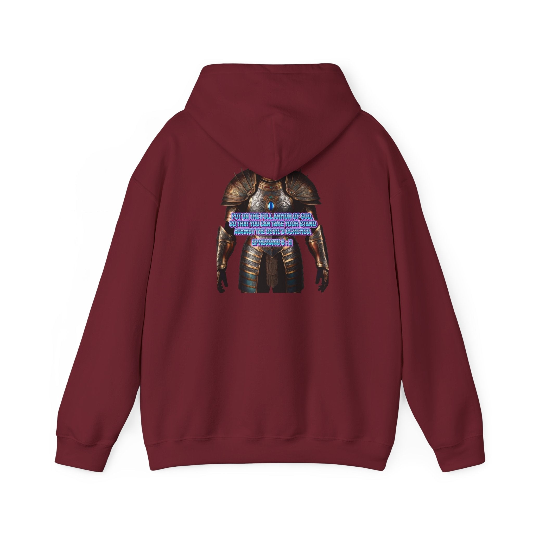 Religious Graphic Armor Of God Design - Unisex Heavy Blend™ Hooded Sweatshirt Printify