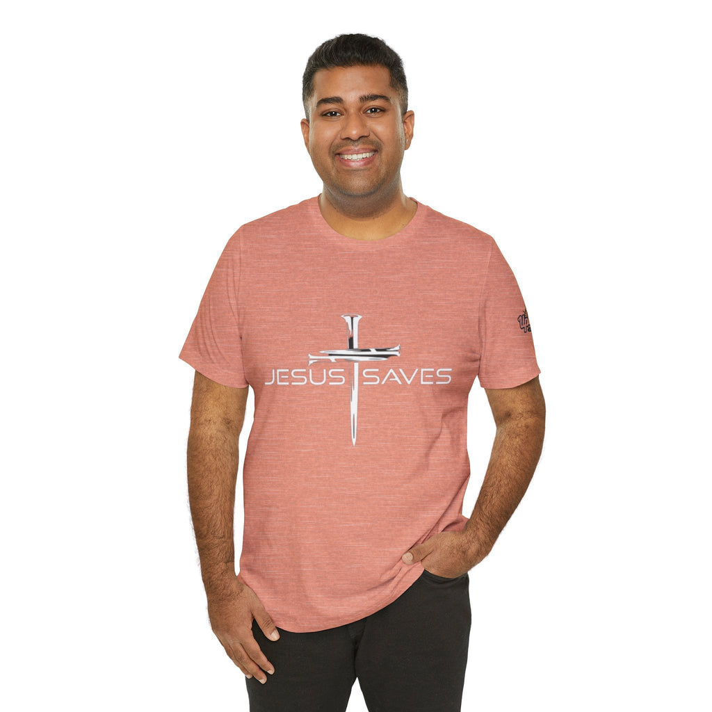 Copy of Jesus Saves T-shirt – 3 Nails Crucifix Cross Christian T-shirt for Redemption Faith & Bold Salvation Printify