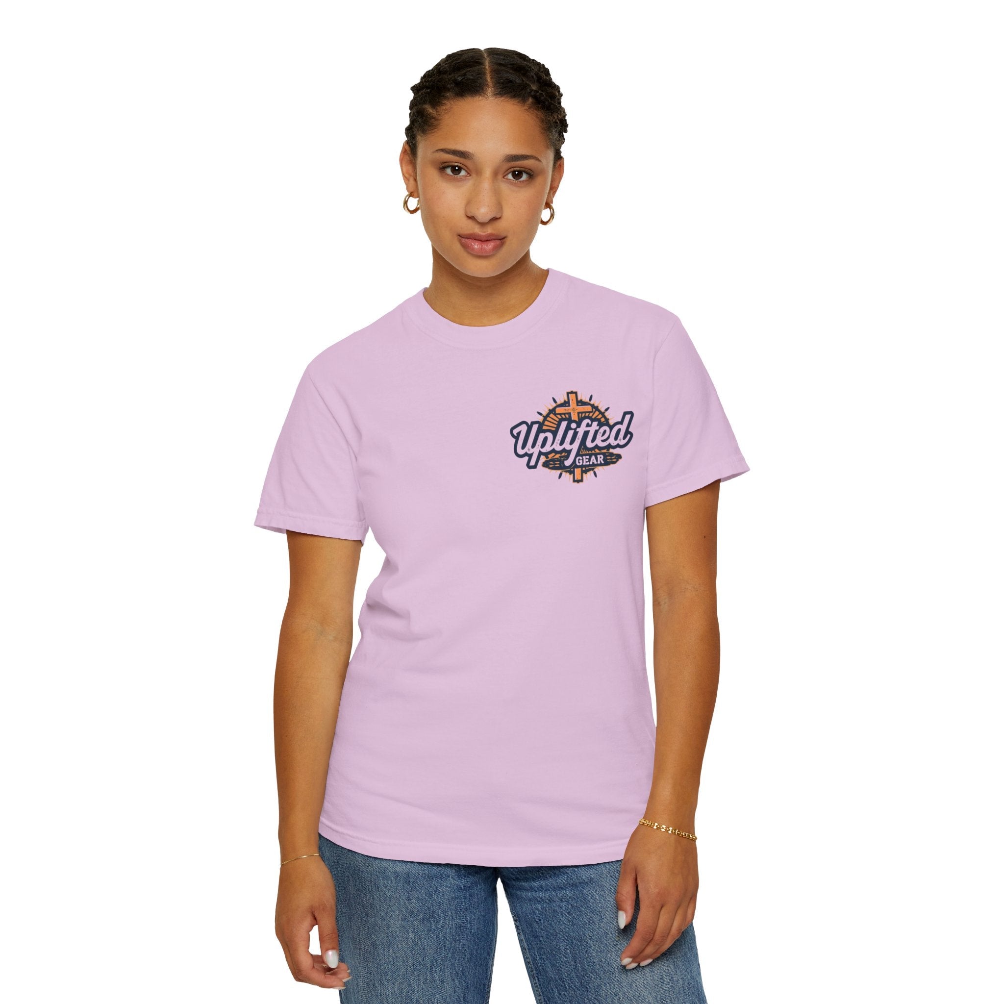 Religious Graphic Tee with Armor Of God Design - Unisex Garment-Dyed T-shirt Printify