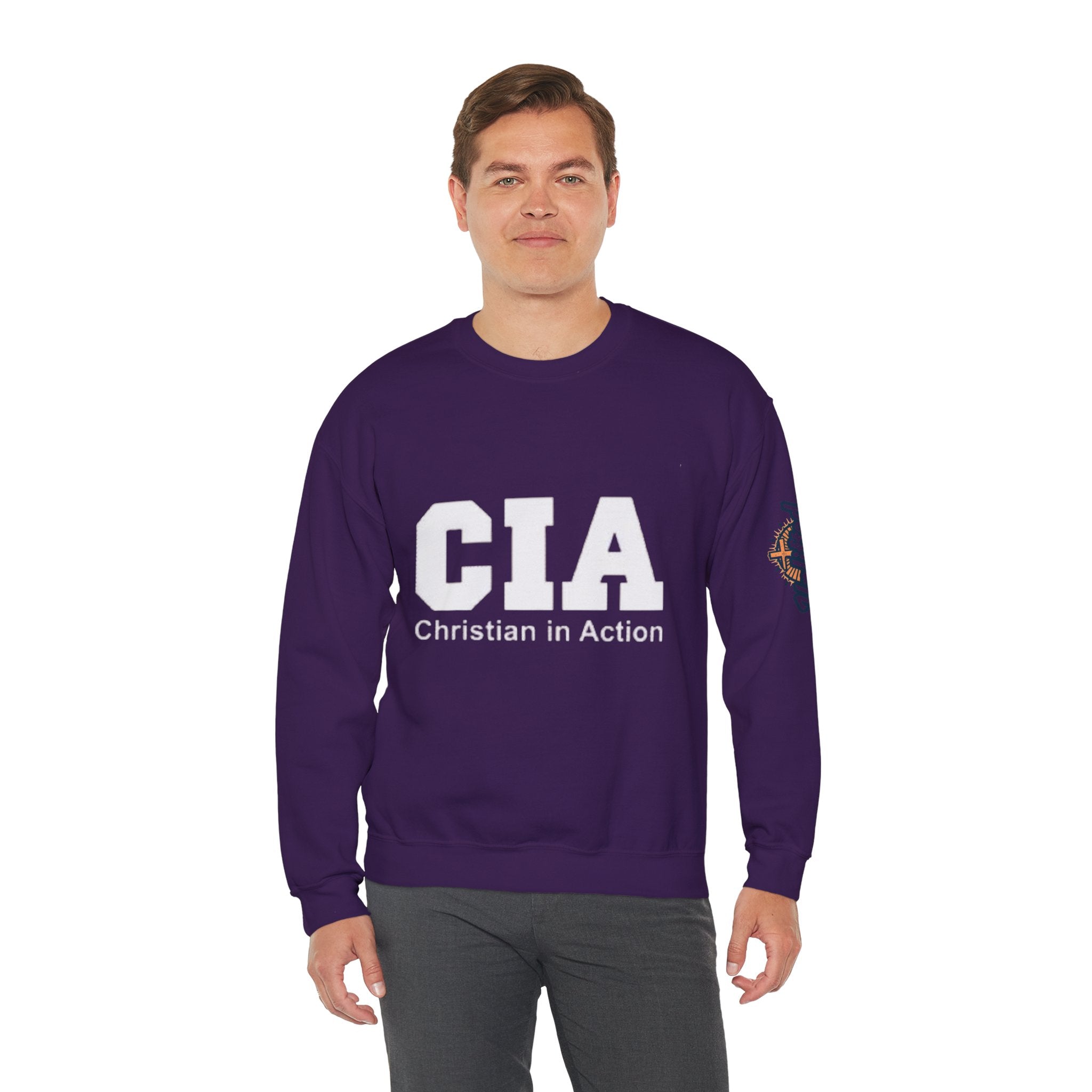 CIA Christian in Action Sweatshirt - Funny Faith Parody Sweatshirt - Mission Ready Apparel Printify