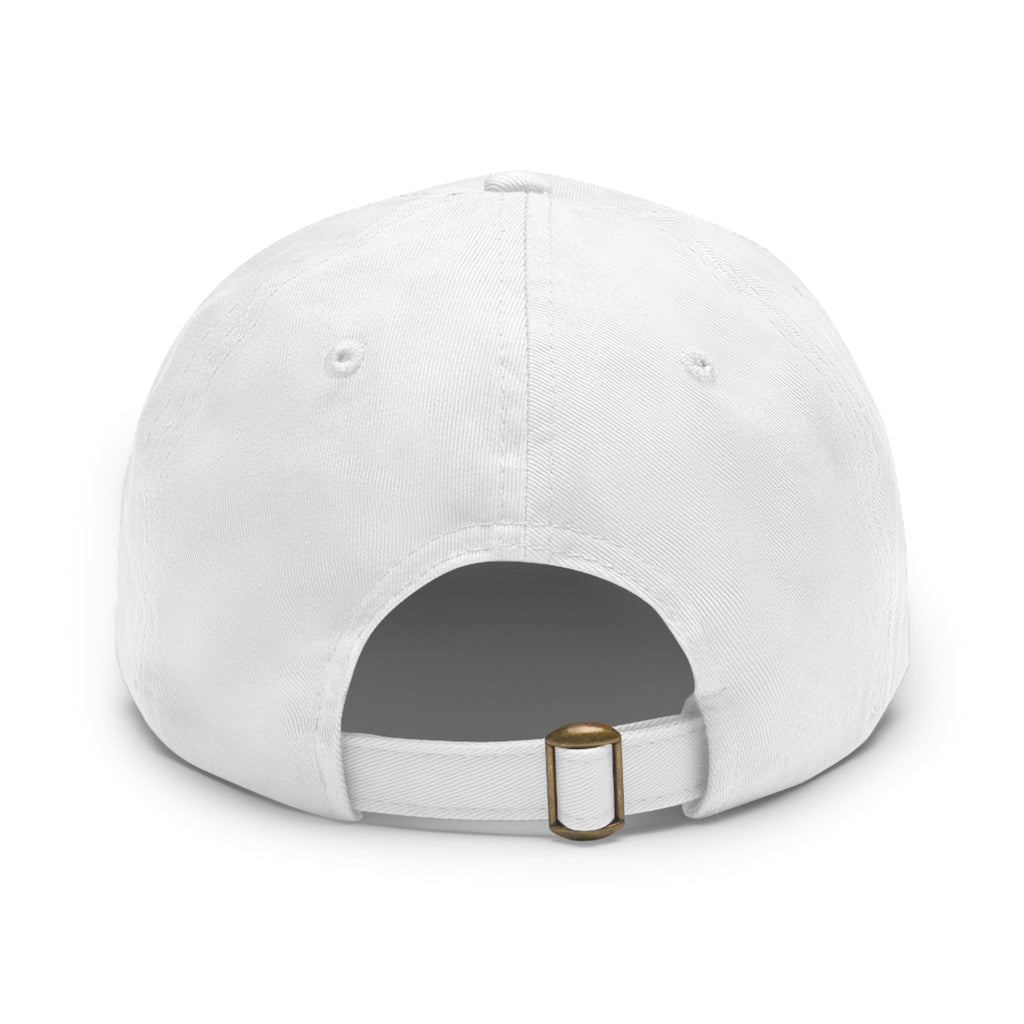 Uplifted Gear Leather Patch Dad Hat — Vintage Aviation Logo Cap Printify