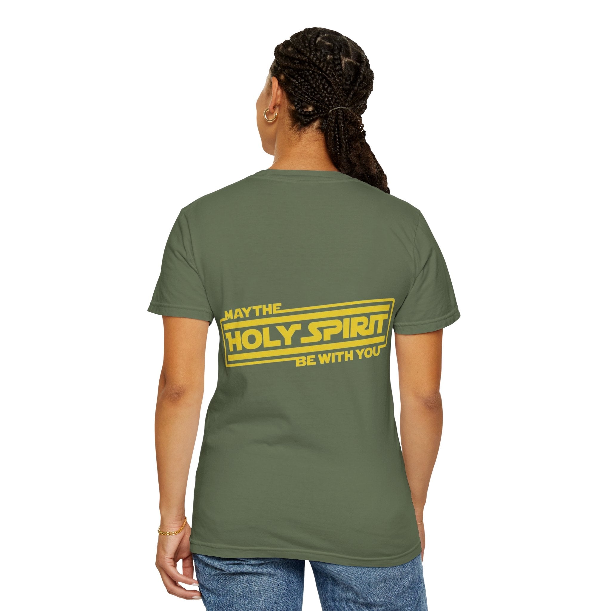 May the Holy Spirit Be With You T-shirt - Christian Star Wars Parody T-shirt Printify