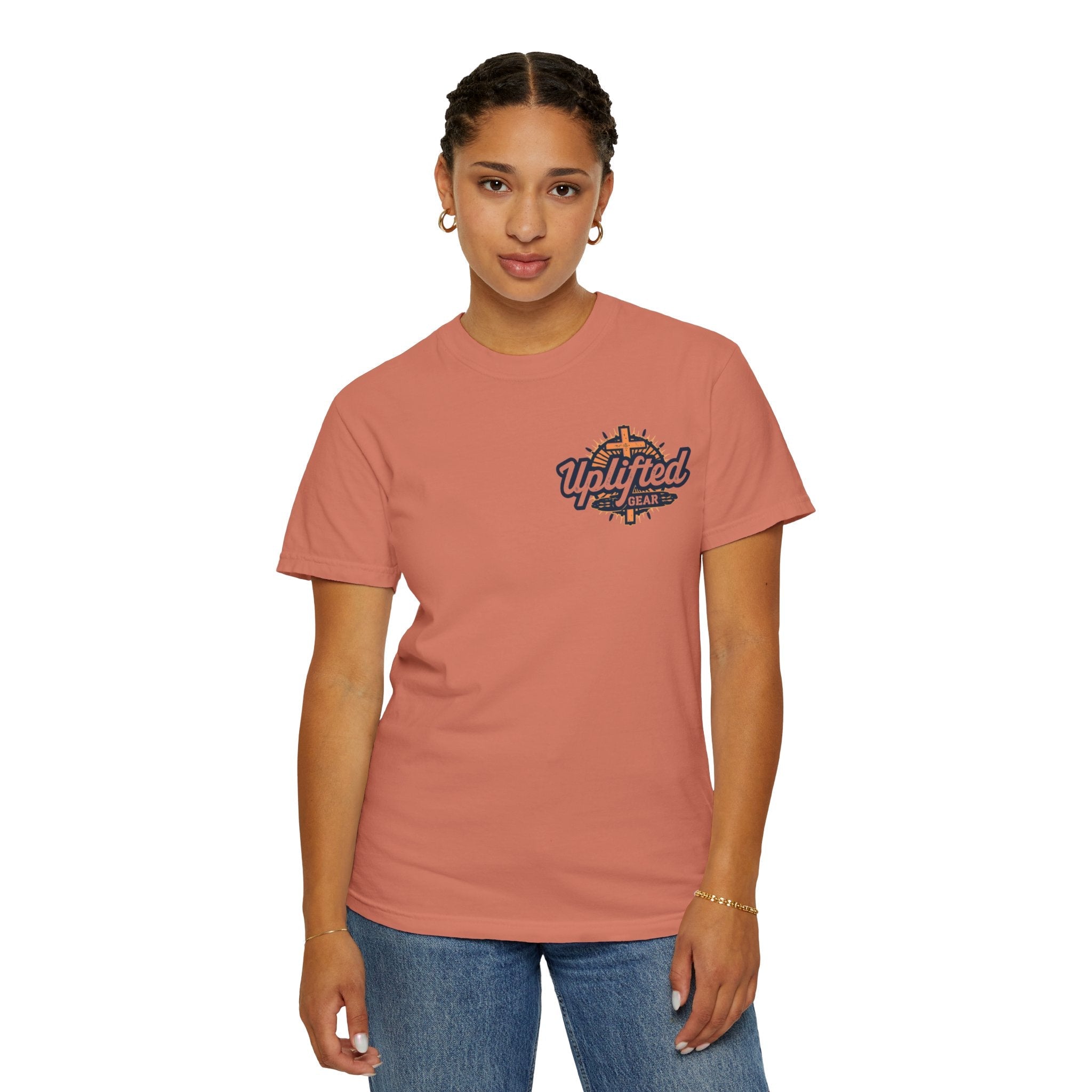 Religious Graphic Armor Of God Design - Unisex Garment-Dyed T-shirt Printify