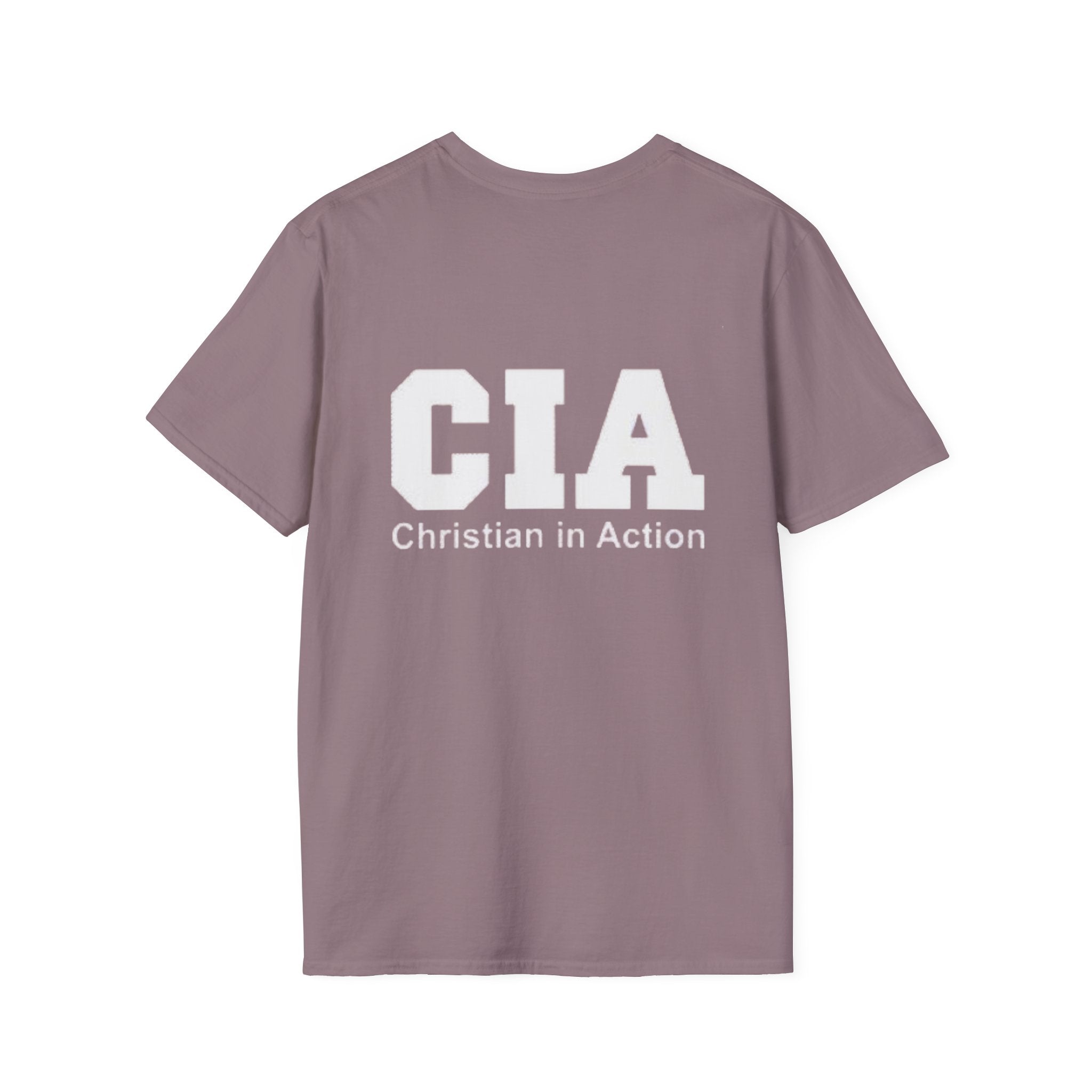 CIA Christian in Action T-shirt - Funny Faith Parody T-shirt - Mission Ready Apparel Printify