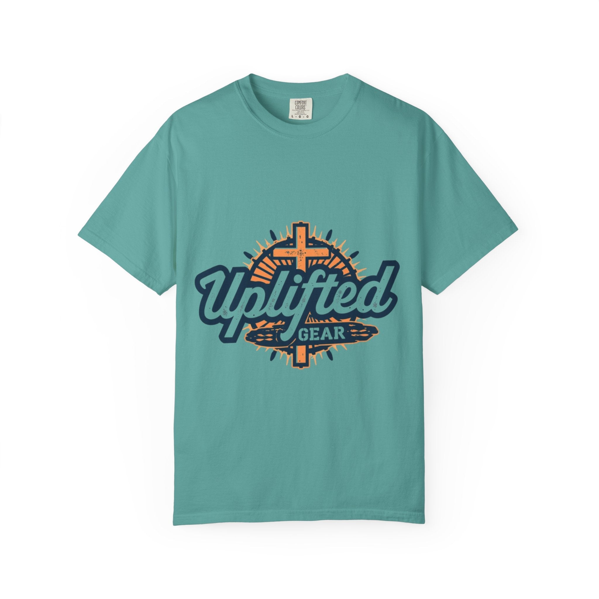Uplifted Gear Christian T-Shirt – Bold Logo Faith Tee for Inspired Living Printify