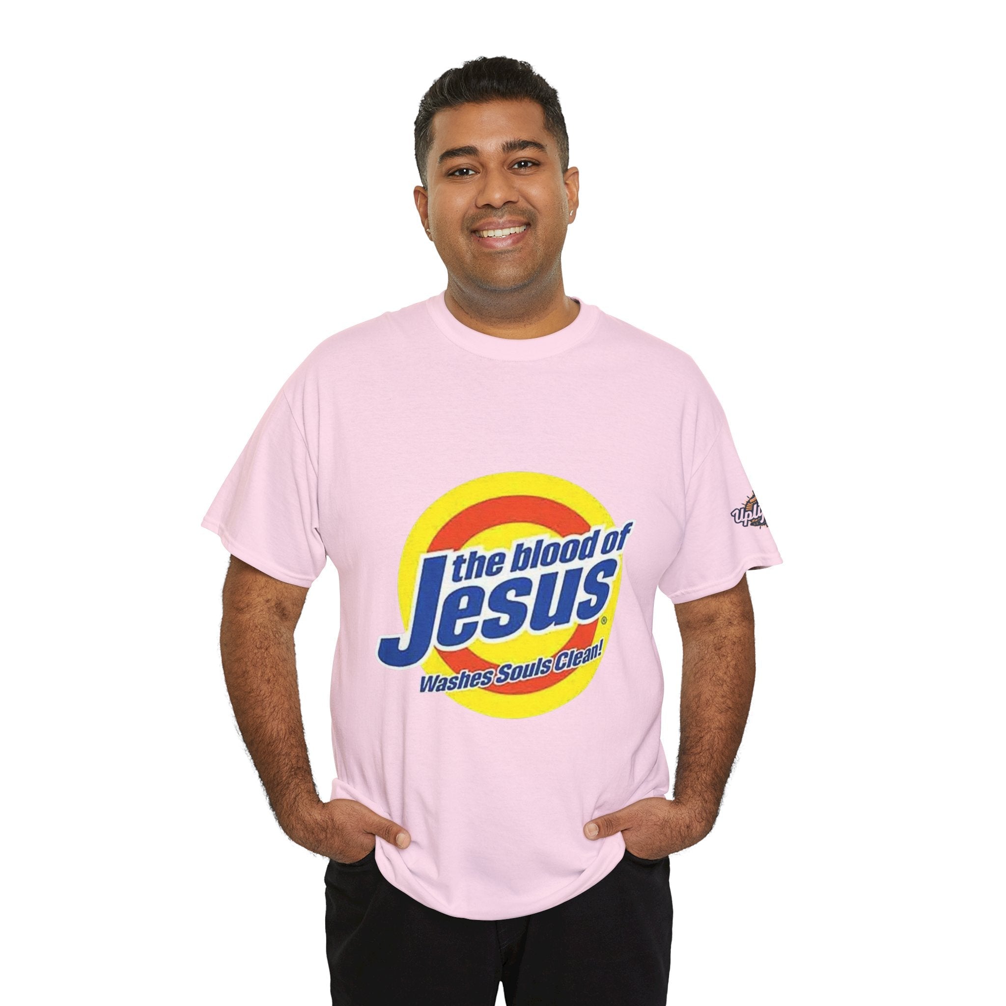 Blood of Jesus Washes Souls Clean T-shirt - Funny Tide Parody - Christian Faith T-shirt Printify